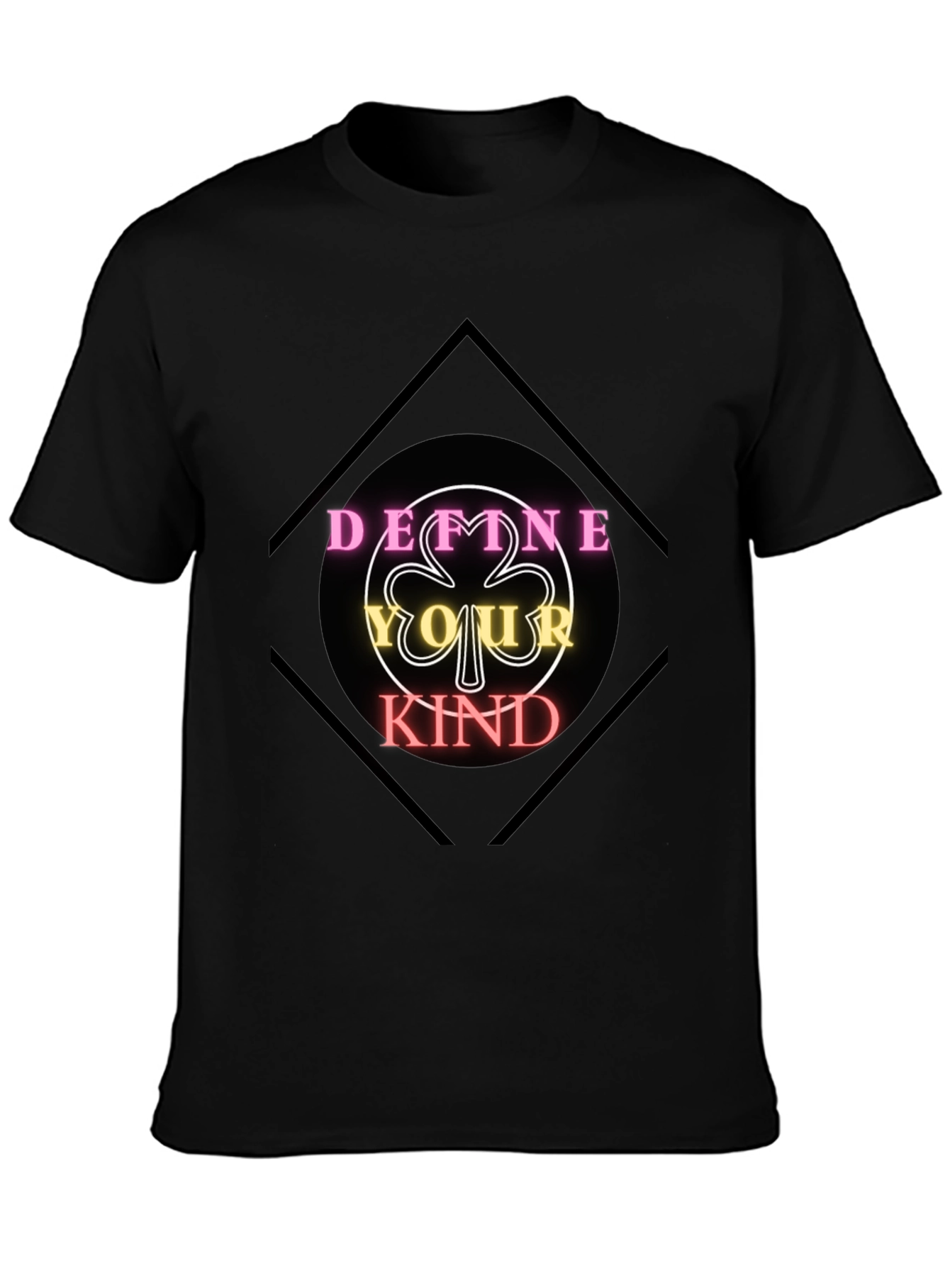 Black Define Your Kind Graphic Tee - Black Cotton Shirt view 3