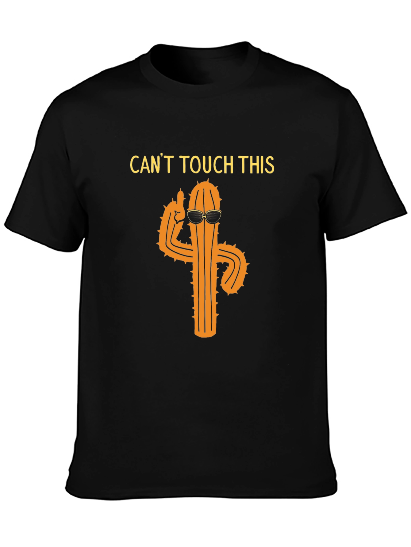 Black Cool Cactus Graphic Tee - Can't Touch This! view 3