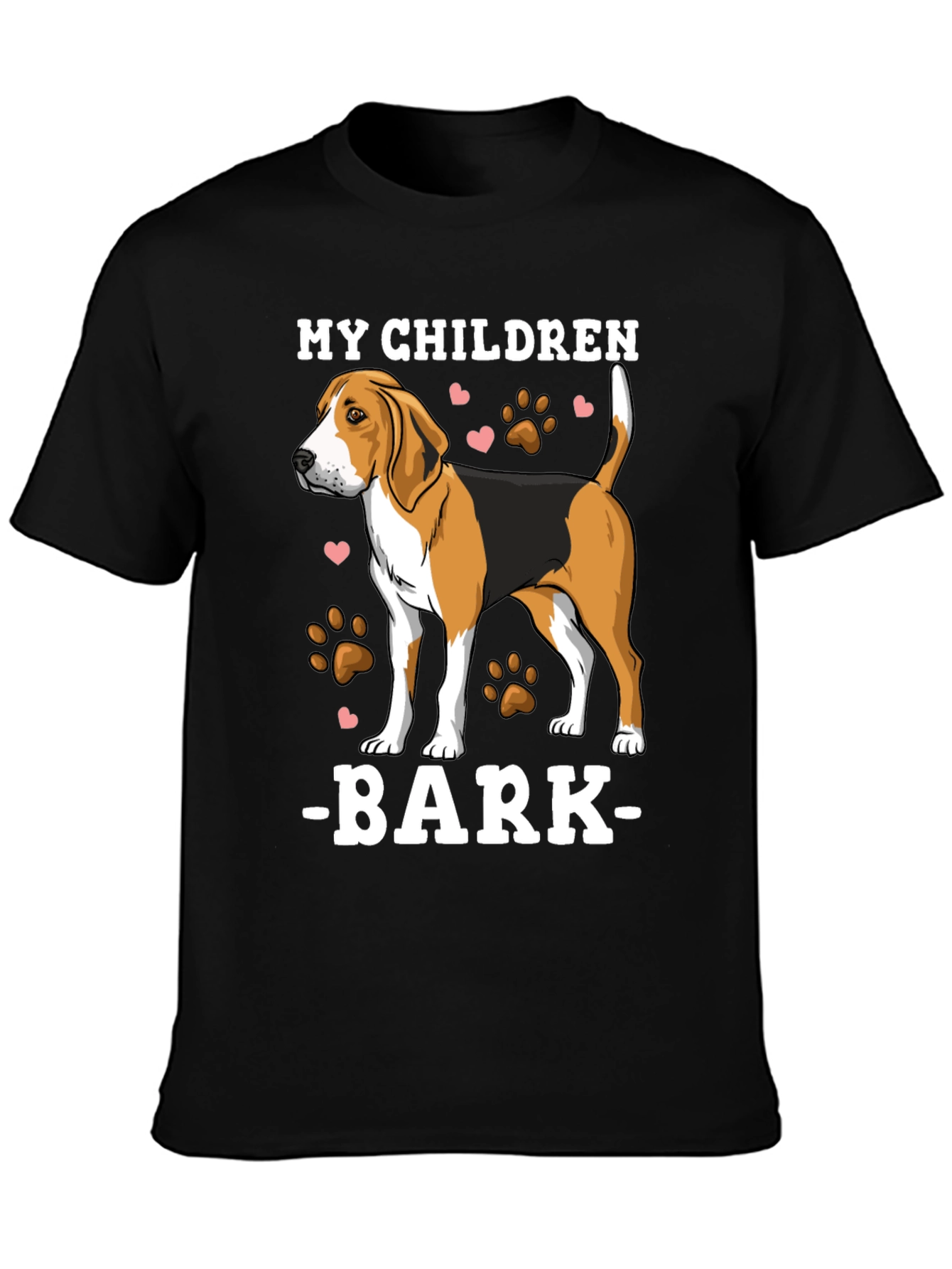 Black My Children Bark T-Shirt | Dog Lover Tee view 3