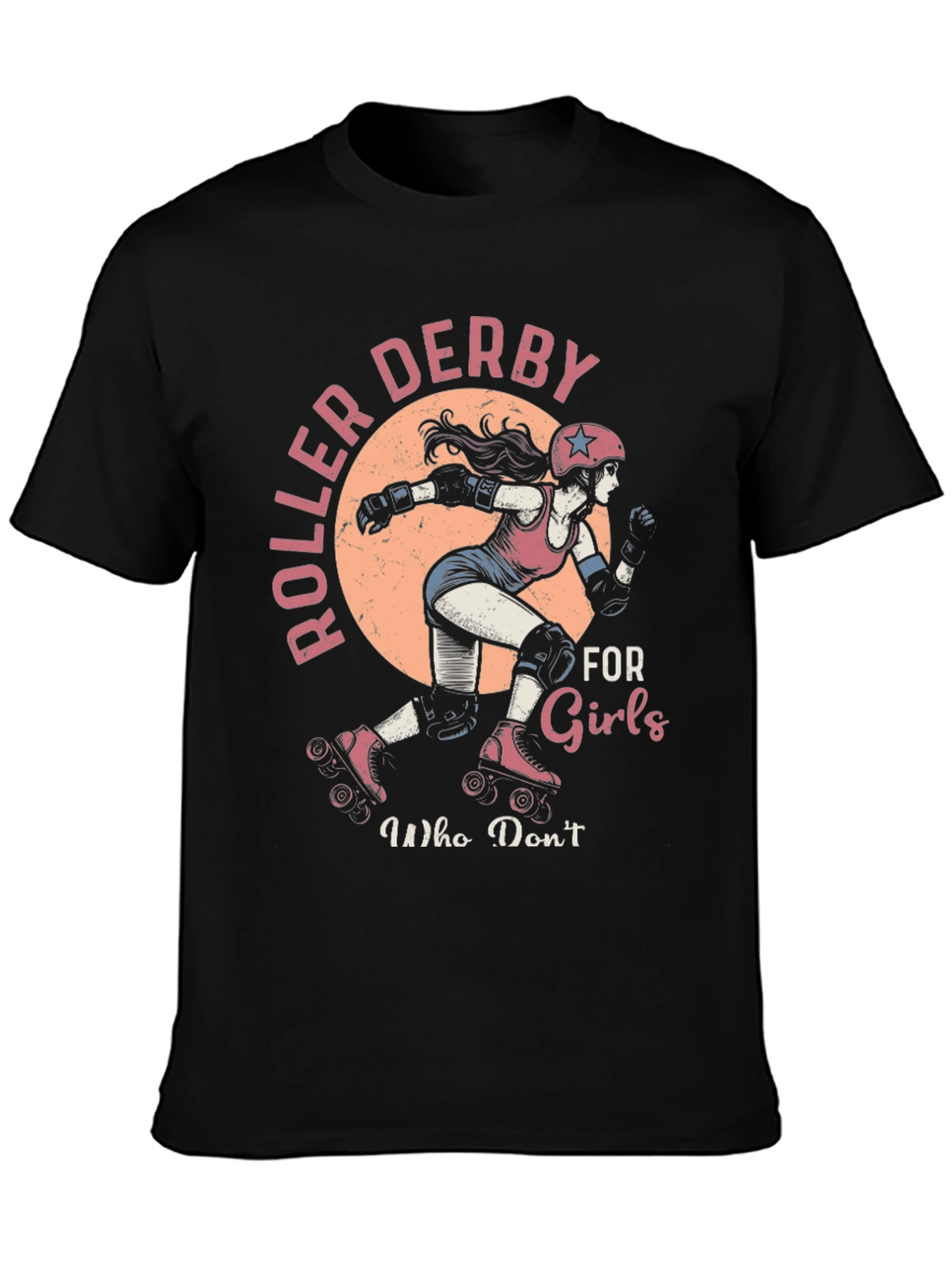 Black Roller Derby Girls Graphic Tee - Skate in Style! view 3
