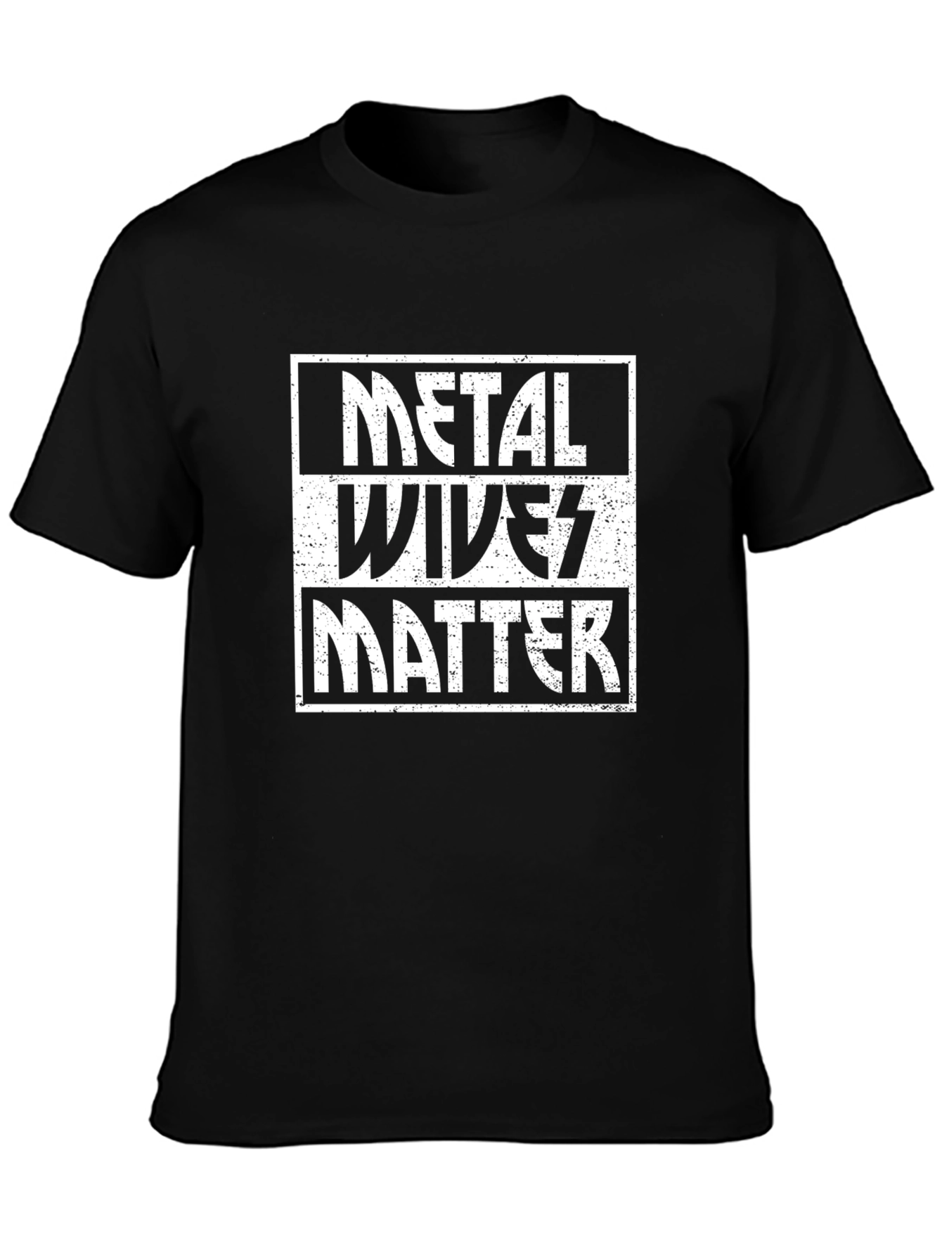 Black Metal Wives Matter Graphic T-Shirt view 3