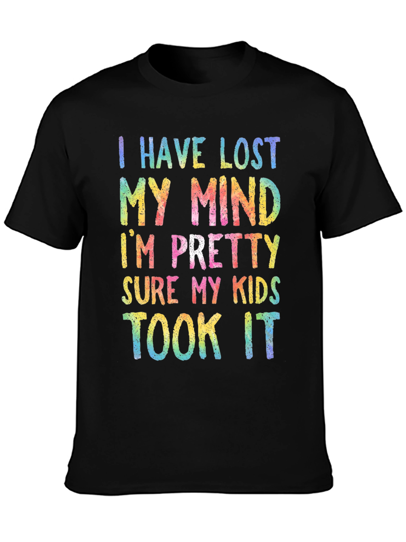 Black Lost My Mind Kids T-Shirt view 3