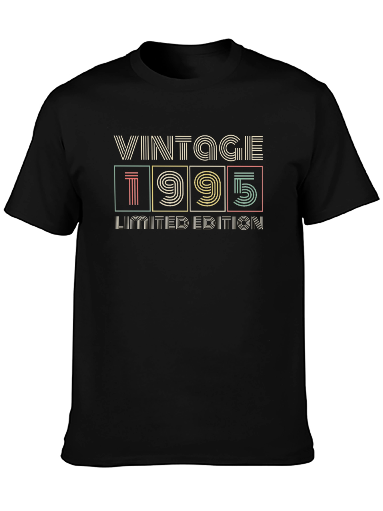 Black Vintage 1995 Limited Edition Black T-Shirt view 3