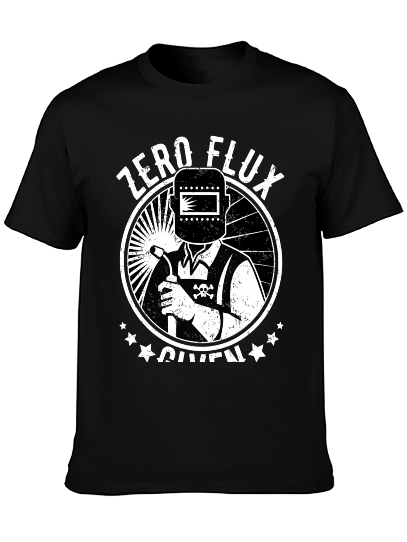 Black Zero Flux Given Welder T-Shirt view 3