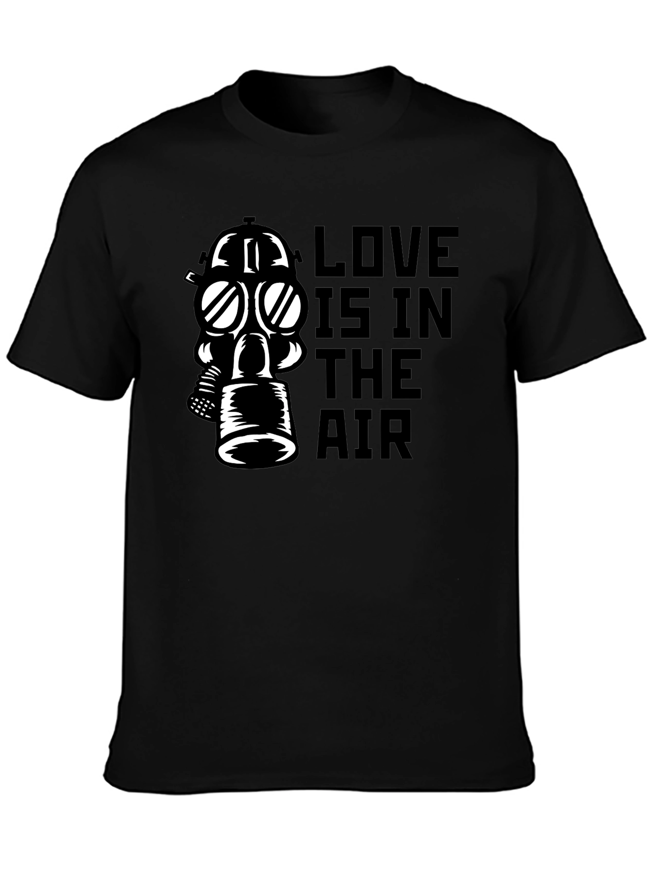 Black Love In The Air Graphic T-Shirt view 3