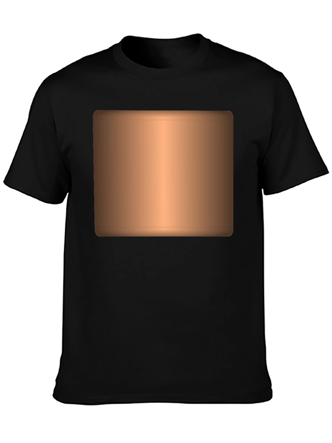 Black Men's Black Graphic T-Shirt view 3