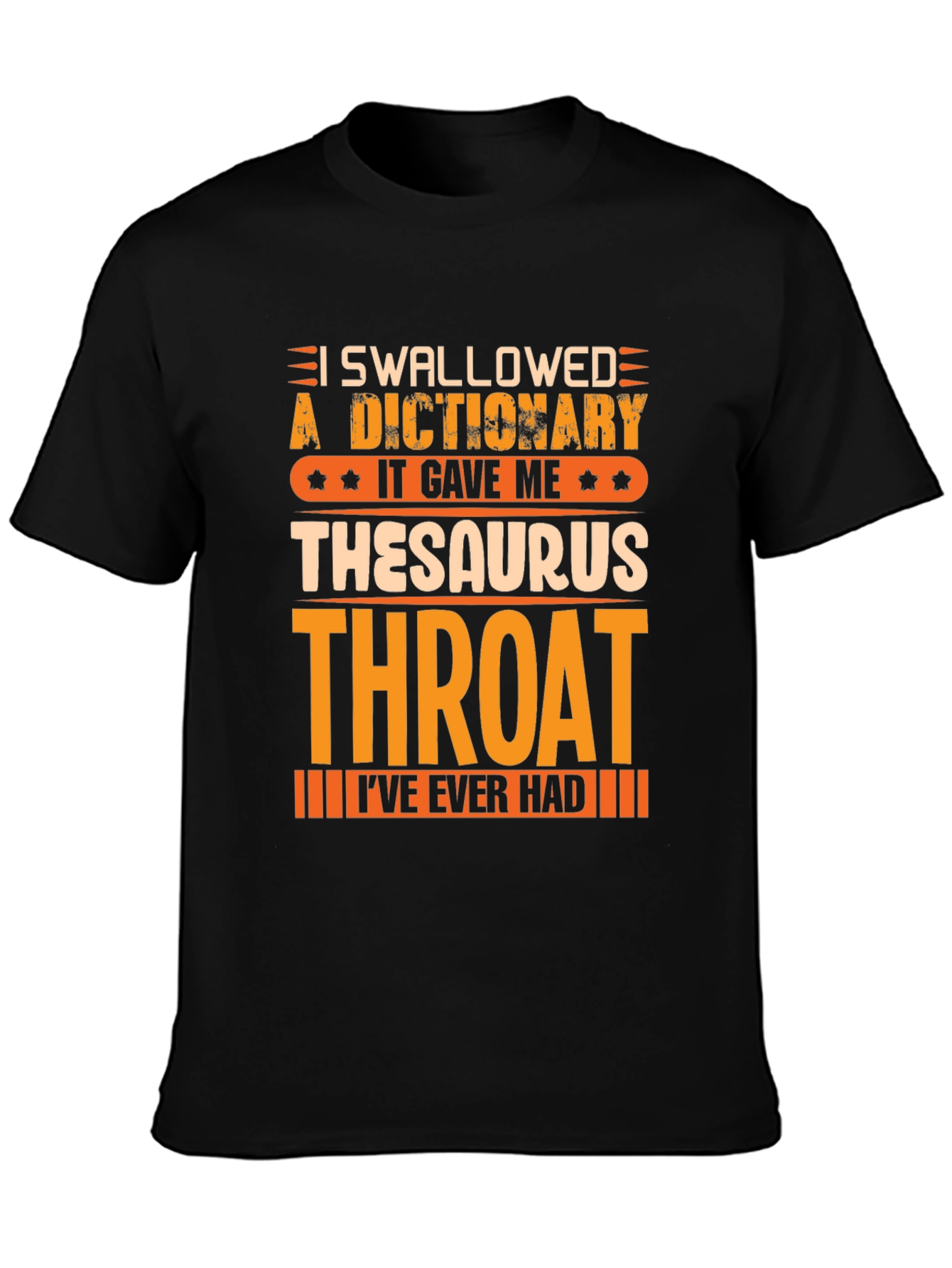 Black Thesaurus Throat T-Shirt view 3