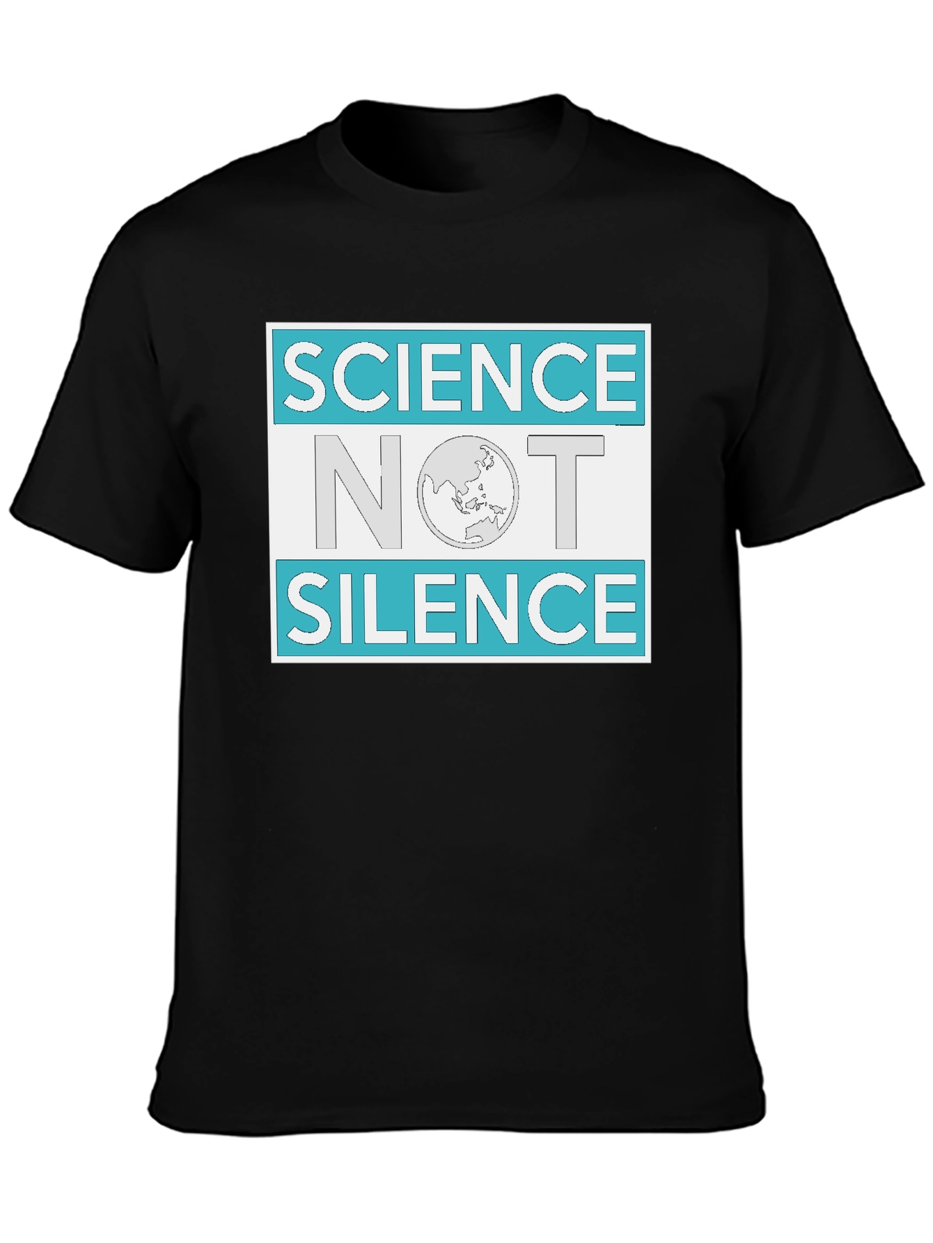 Science Not Silence Graphic Tee - Black - 3