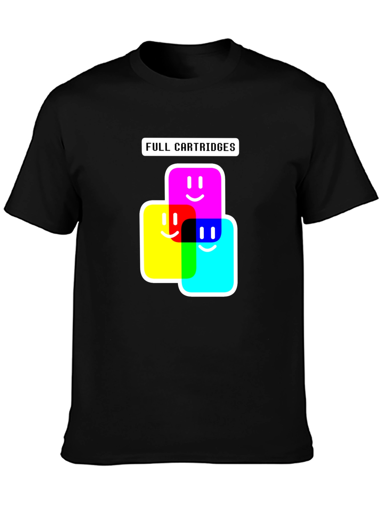 Black Full Cartridges Graphic T-Shirt view 3