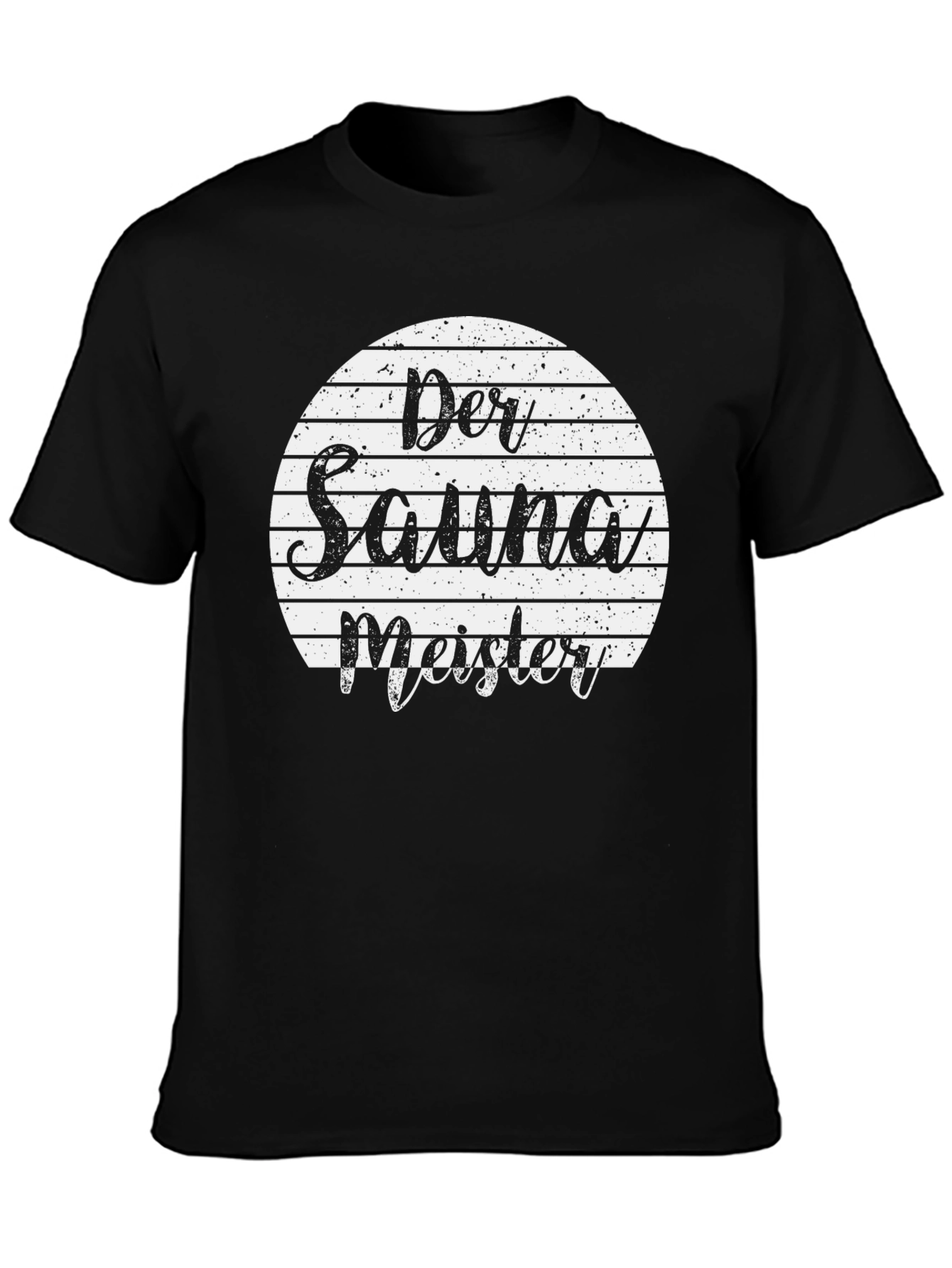 Black Der Saunameister T-Shirt Black view 3