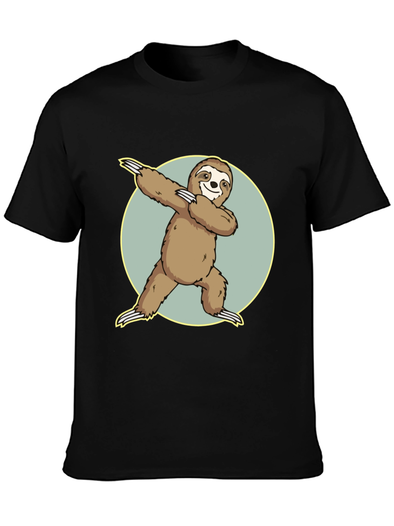 Black Sloth Dabbing T-Shirt - Funny Animal Tee view 3