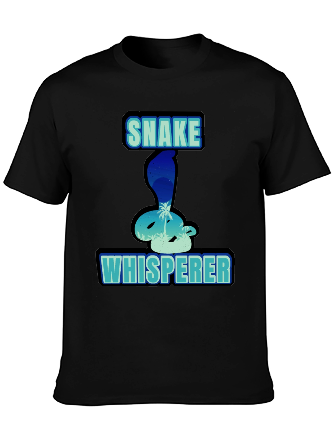 Black Snake Whisperer Graphic T-Shirt view 3