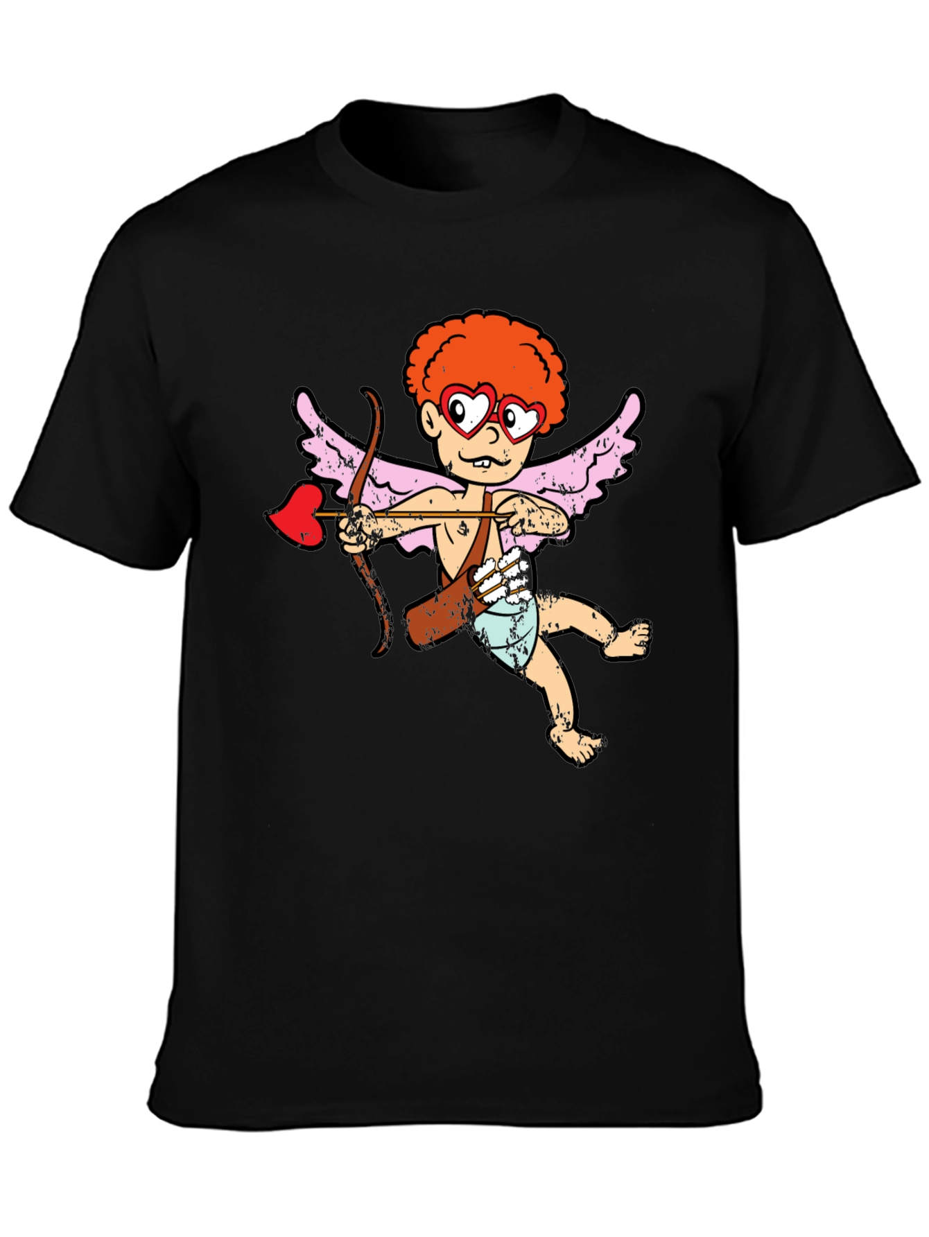 Black Cupid Graphic Tee - Love & Laughter view 3