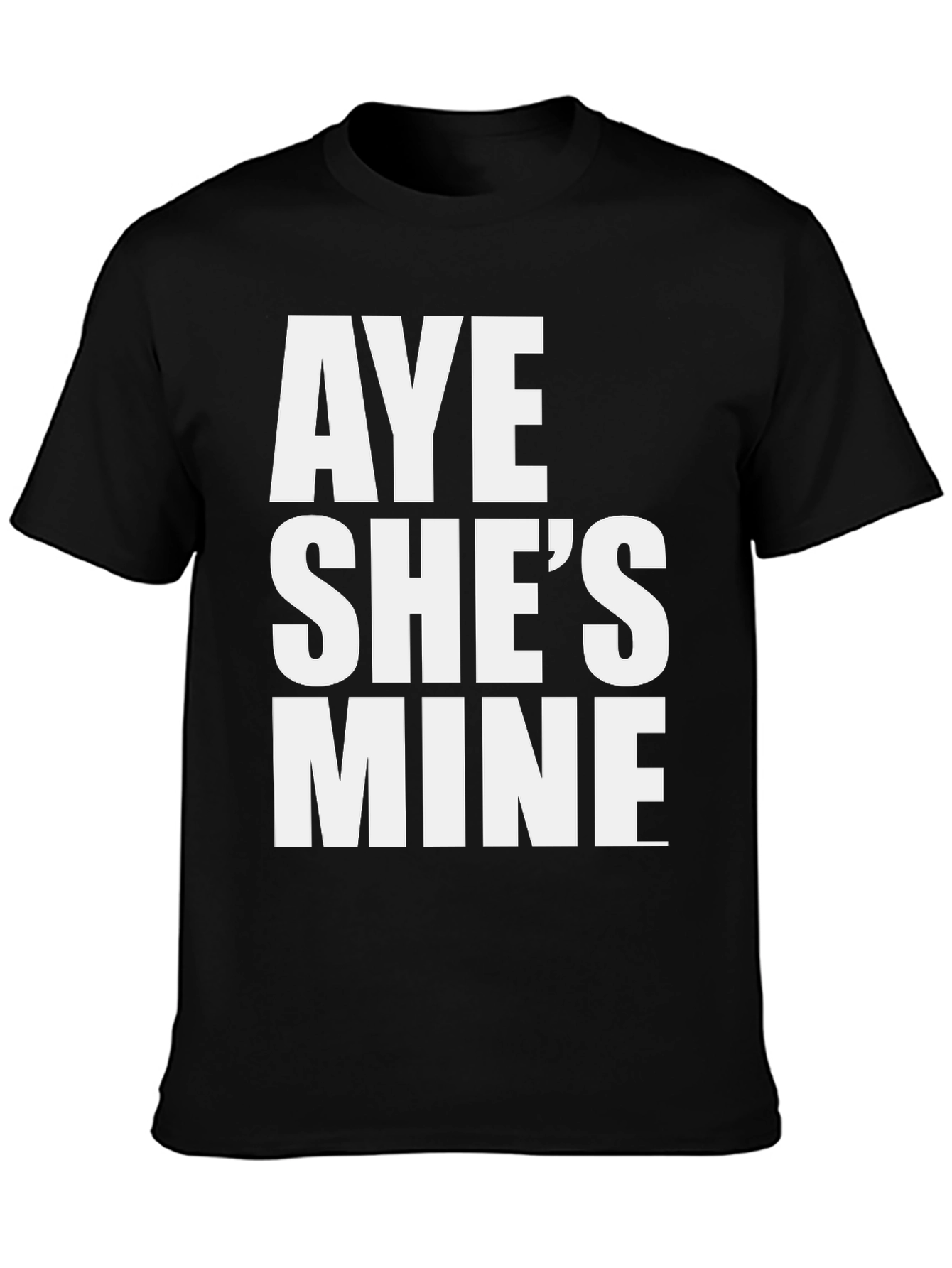Black Aye She's Mine Graphic Tee view 3