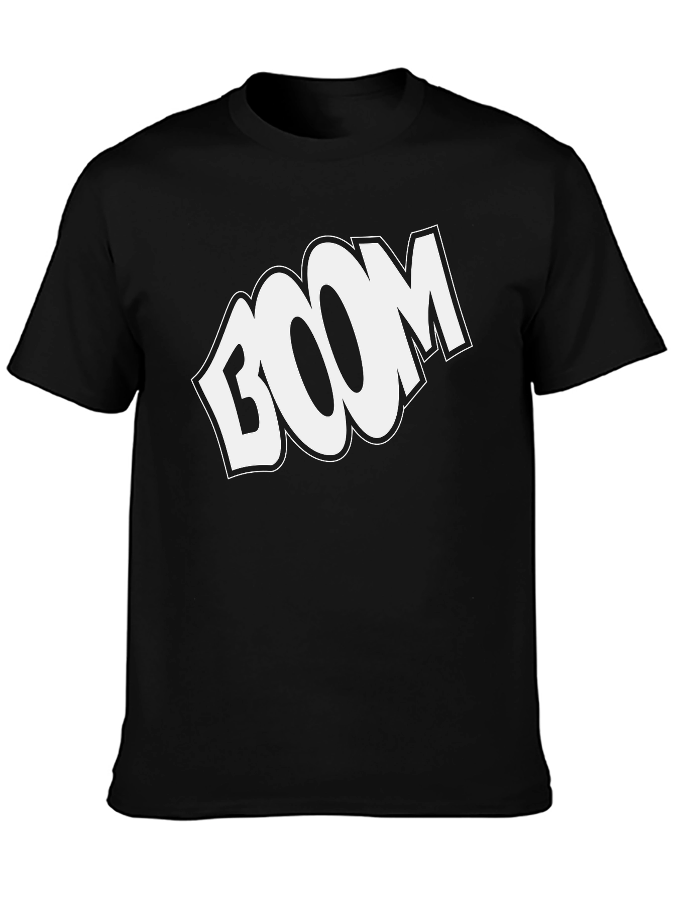 Black BOOM Graphic Print Black T-Shirt view 3