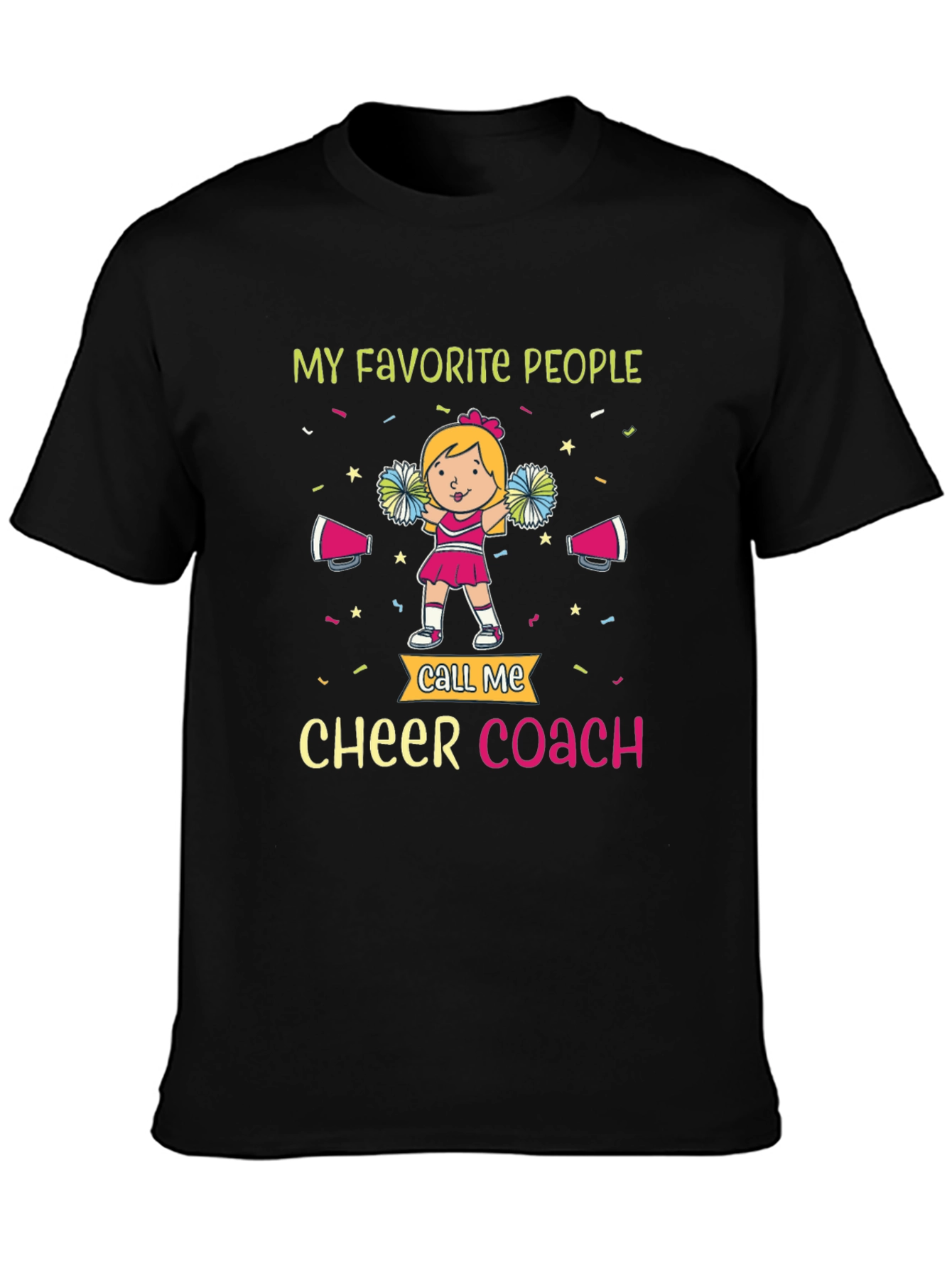Black Cheer Coach T-Shirt - My Favorite People view 3