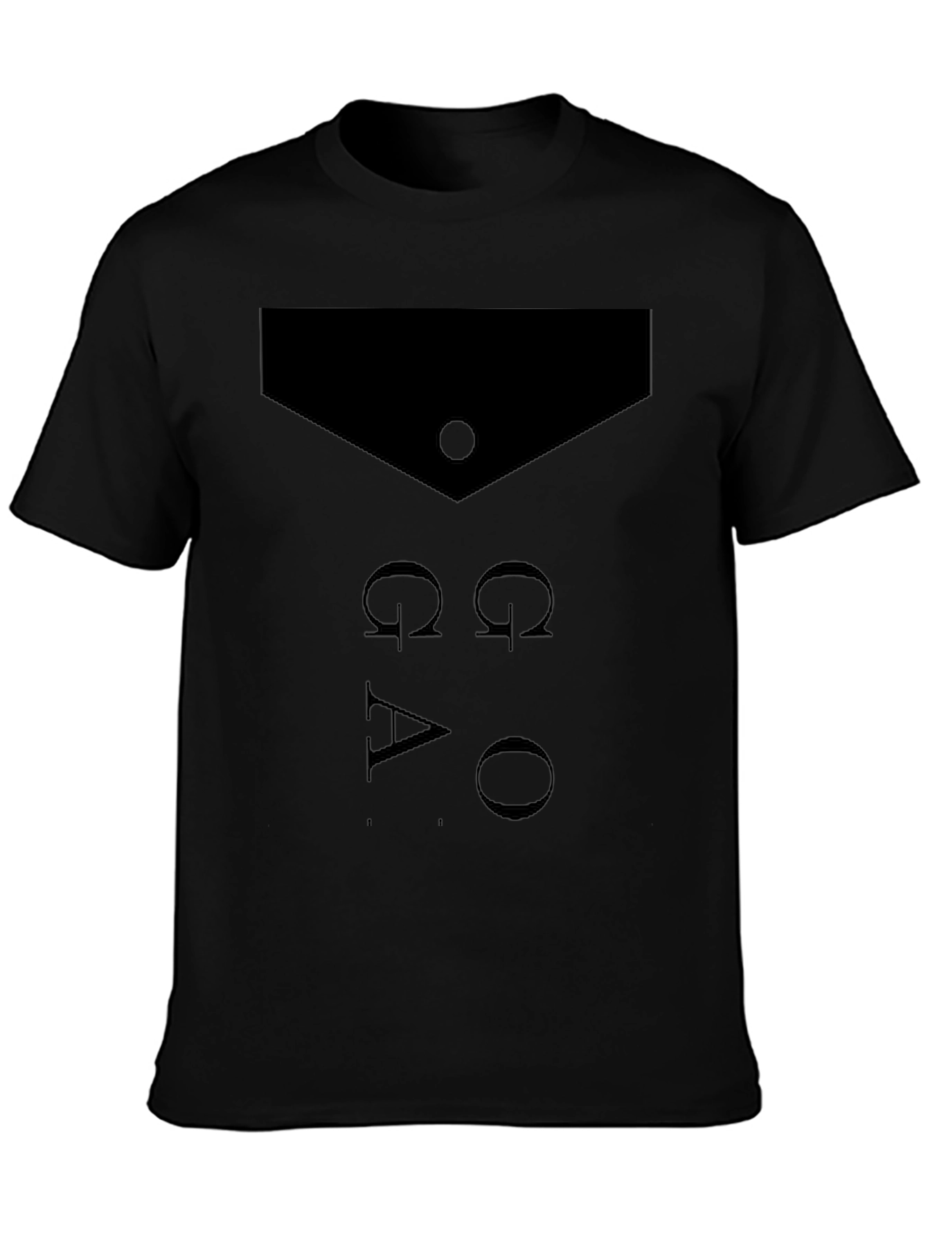 Black Omega Alpha Omega T-Shirt - Men's Black Graphic Tee view 3