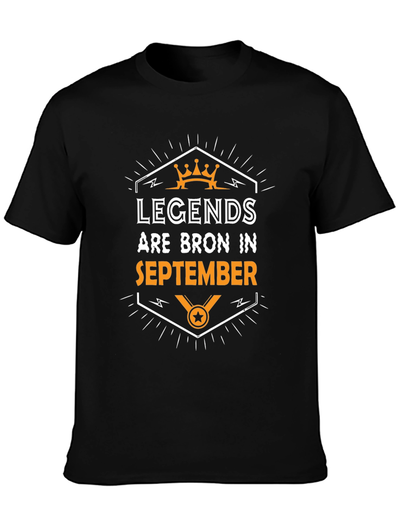 Black Legends Born in September Graphic T-Shirt view 3