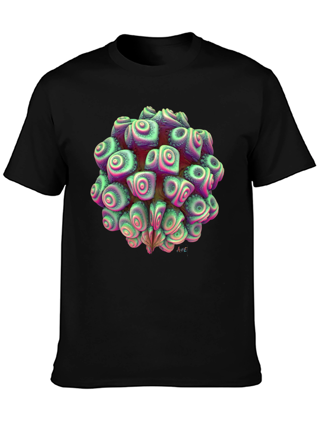 Abstract Organic Fractal Design Tee - 3