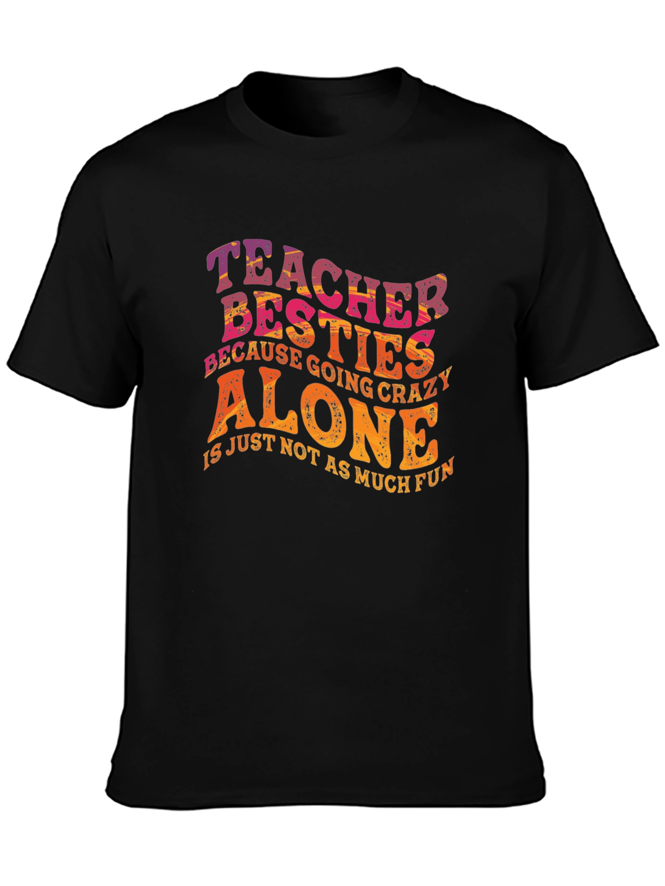Teacher Besties Graphic T-Shirt - 3