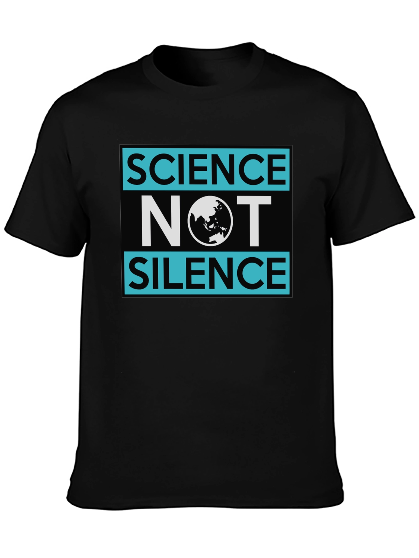 Black Science Not Silence Graphic Tee view 3