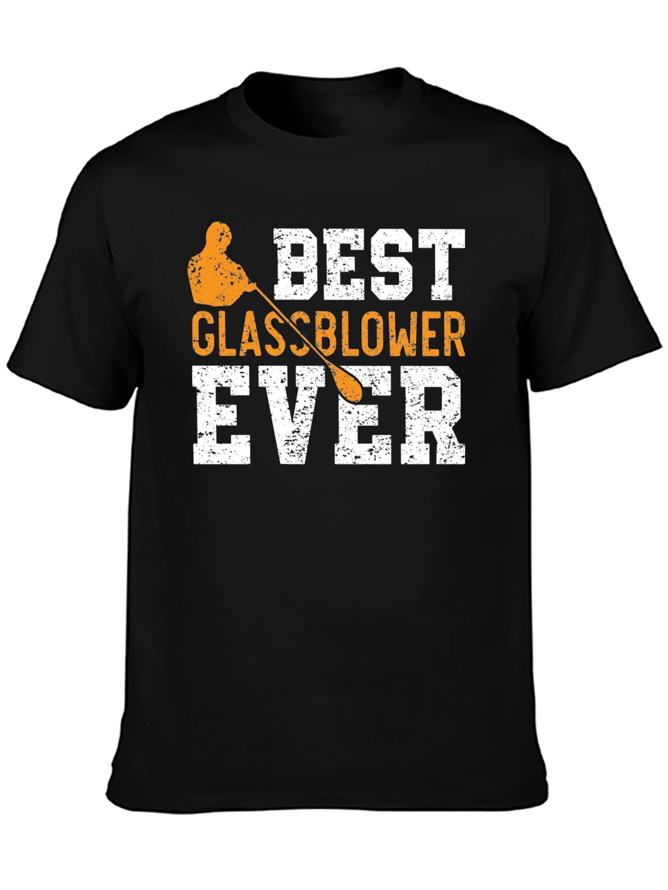 Black Best Glassblower Ever T-Shirt view 3