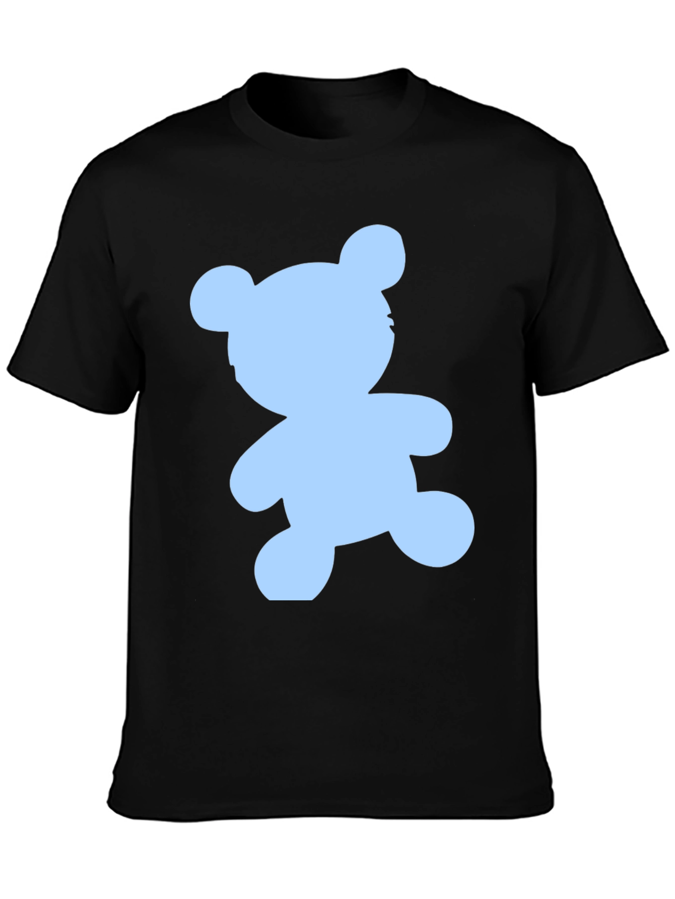 Black Teddy Bear Graphic Tee - Casual Comfort view 3