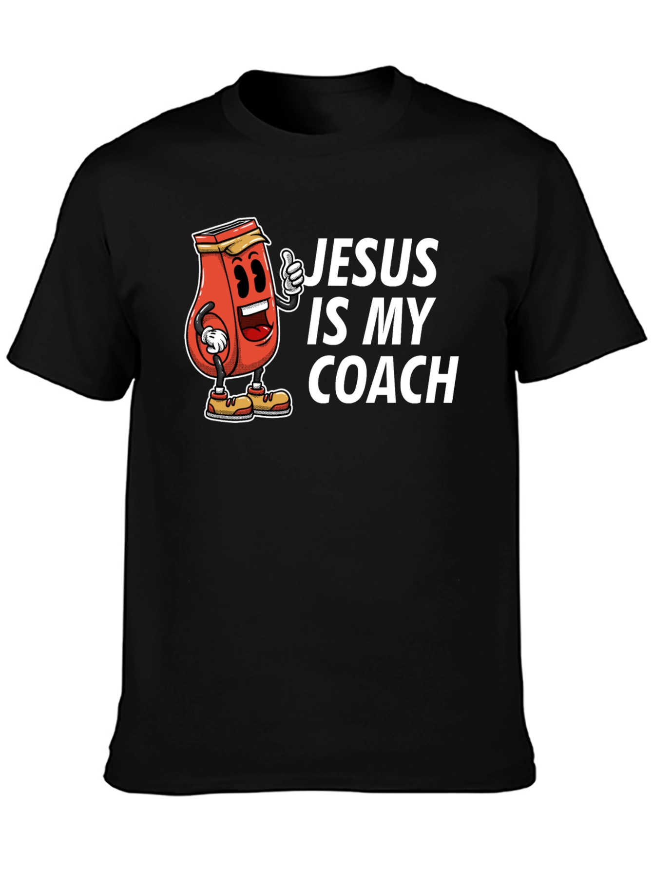 Black Jesus is My Coach Graphic T-Shirt view 3