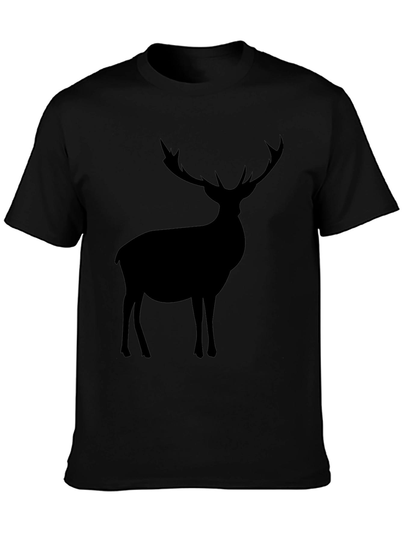 Black Stag Silhouette Graphic Tee - Classic Black view 3