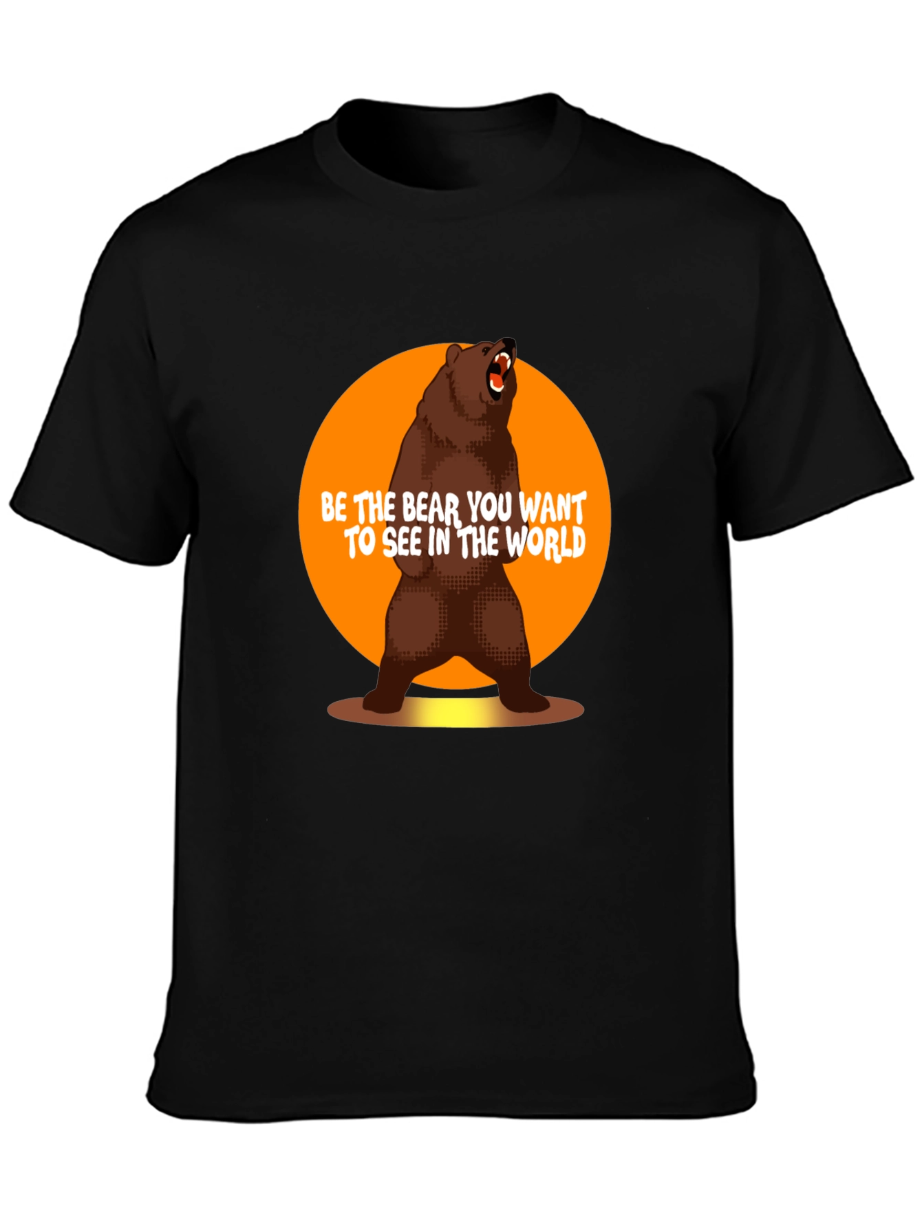 Black Be the Bear T-Shirt - Inspirational Graphic Tee view 3