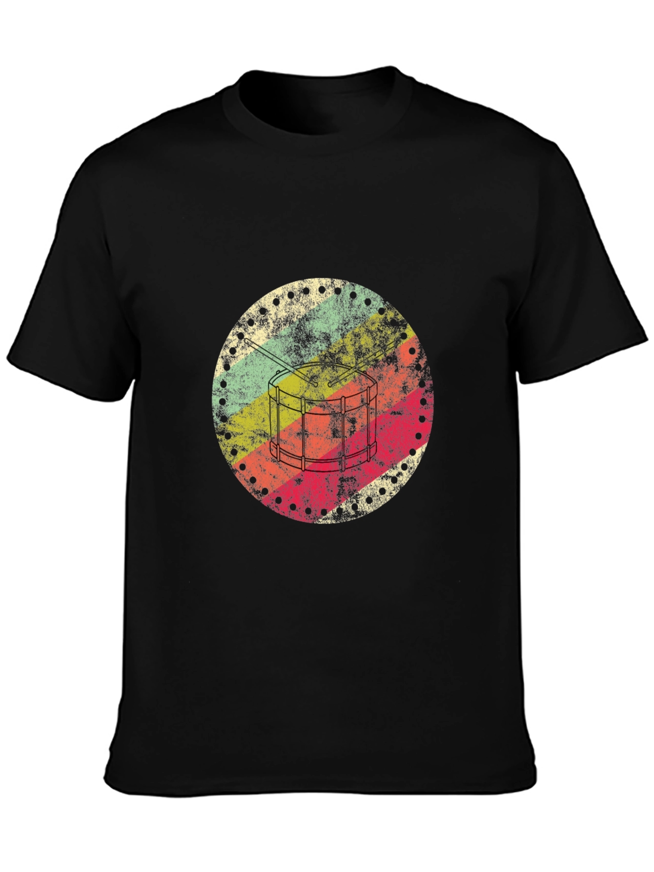 Retro Drum Circle Graphic Tee - 3