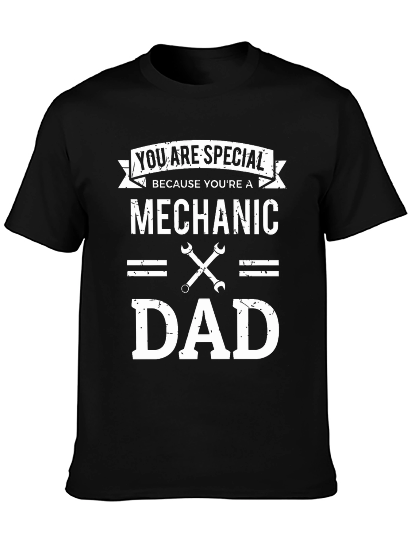 Black Mechanic Dad T-Shirt - Special Gift for Father view 3