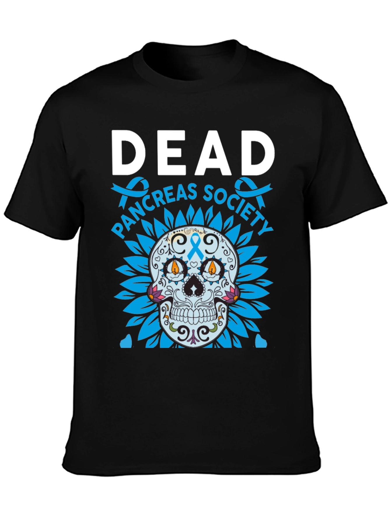 Black Dead Pancreas Society Graphic T-Shirt view 3