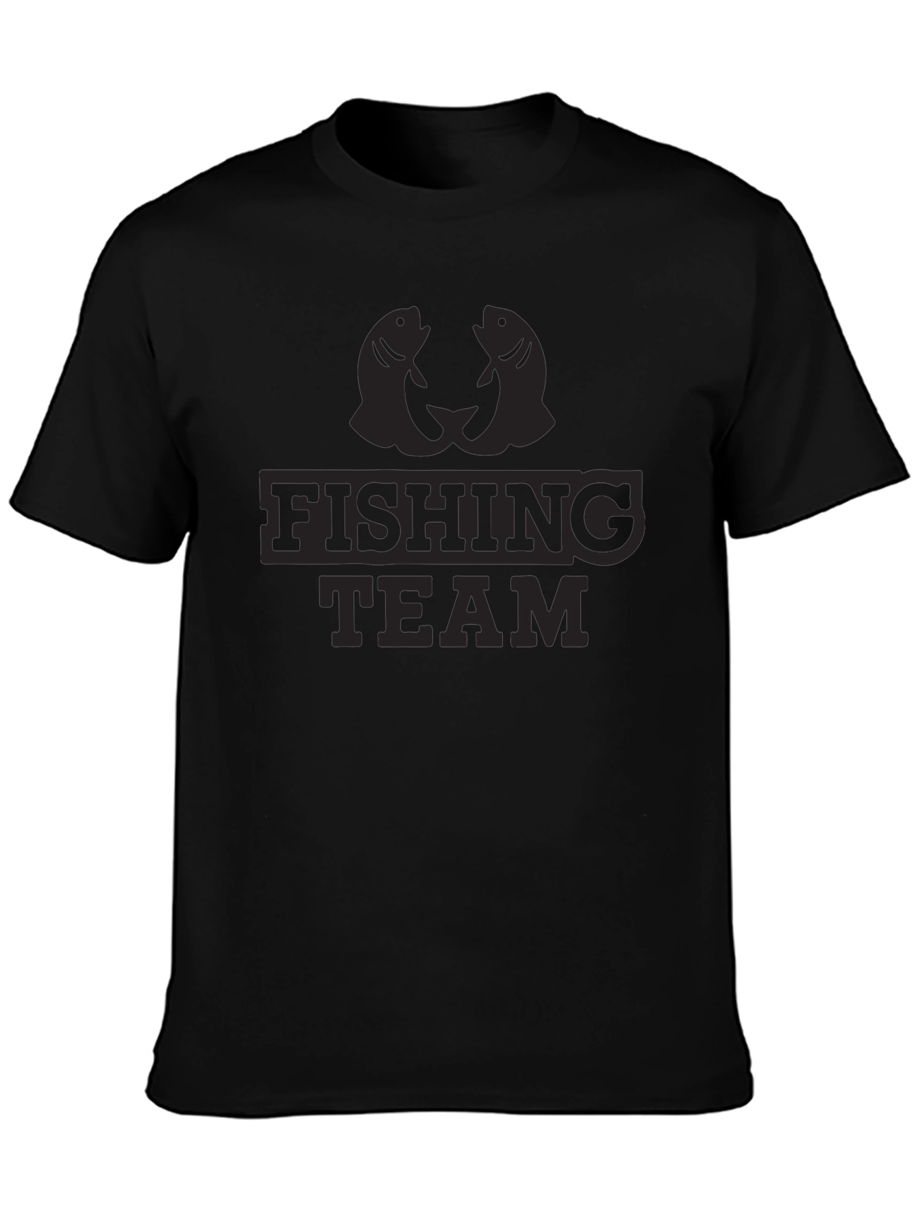 Black Fishing Team T-Shirt - Stylish Angler Apparel view 3