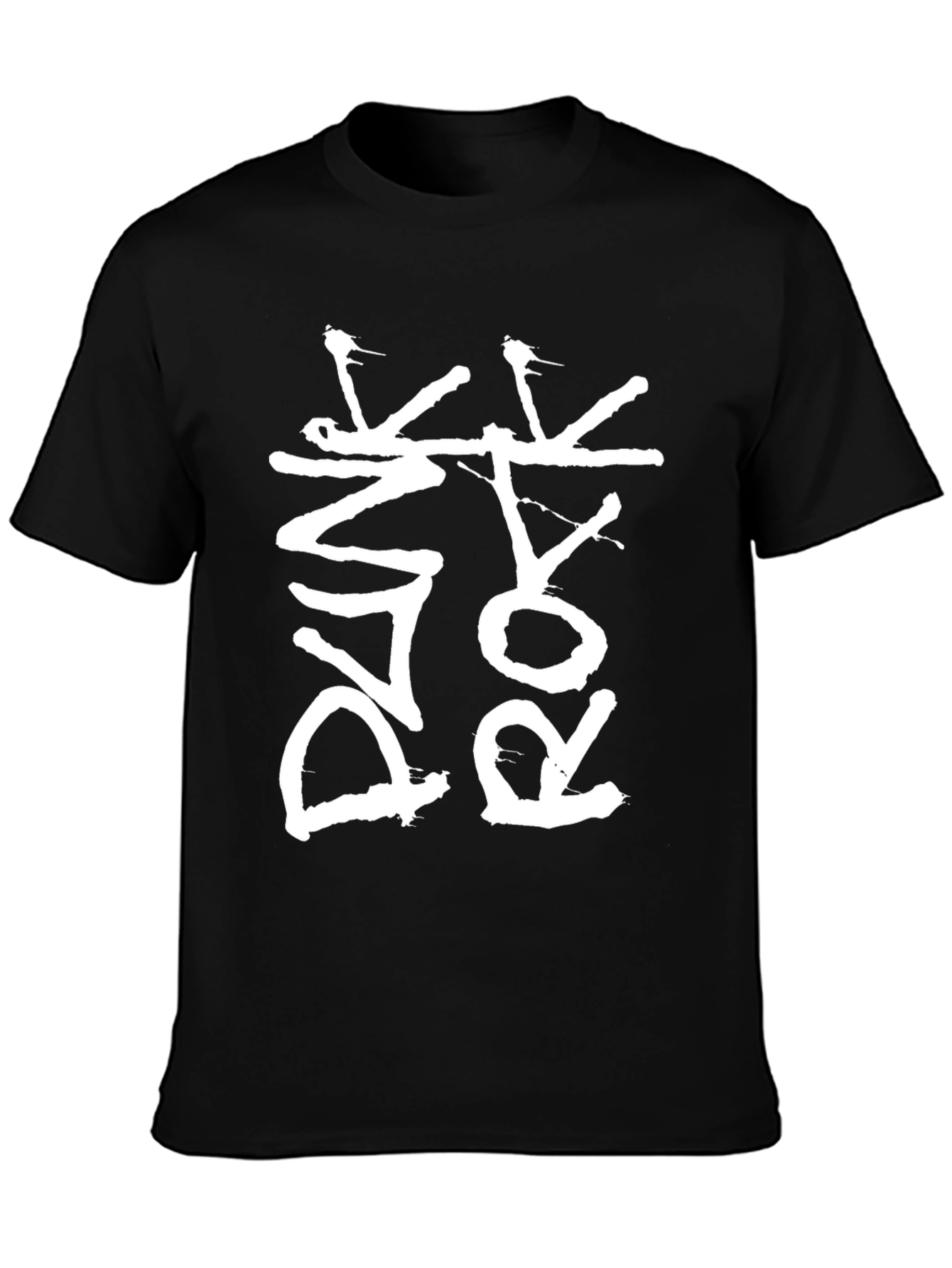 Black Punk Rock Graphic Tee - Black view 3