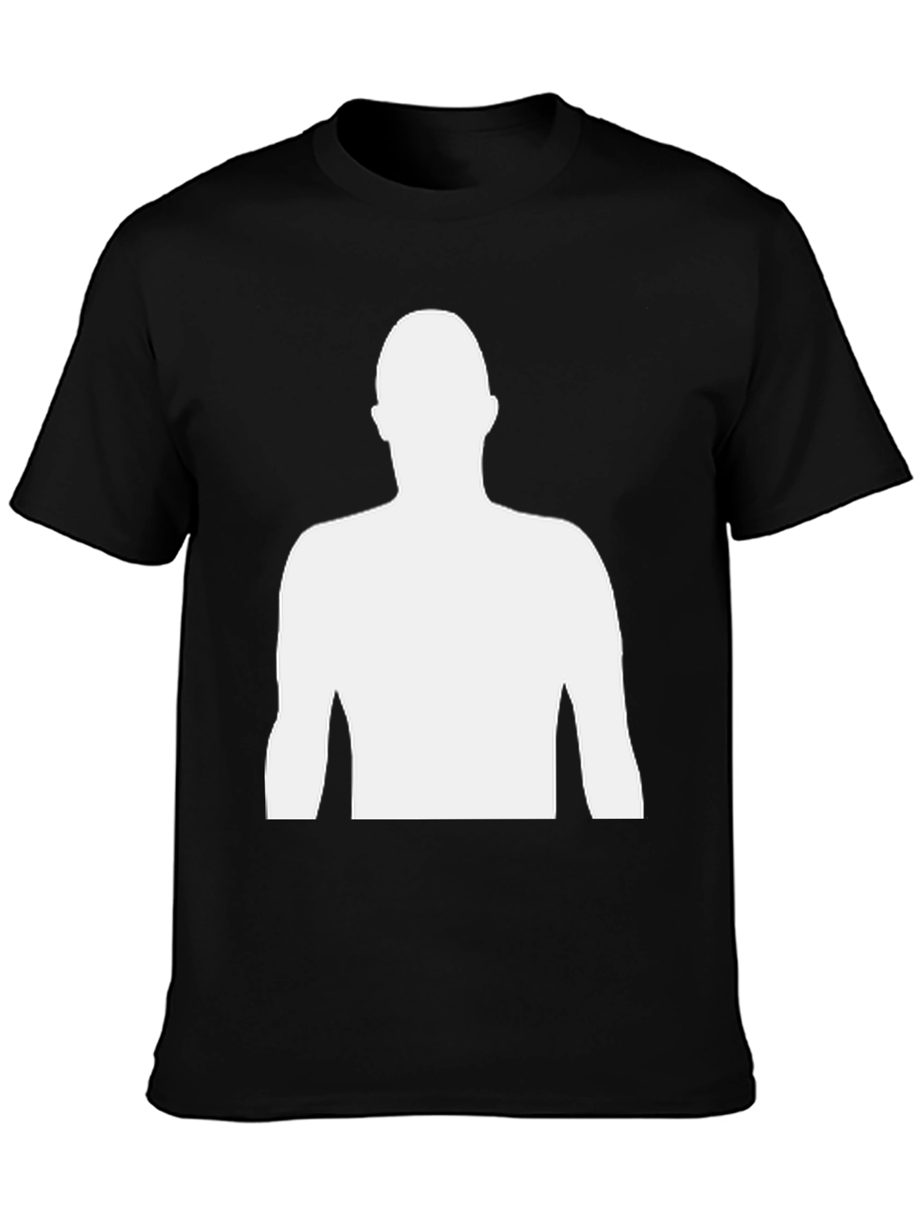 Black Silhouette Graphic Tee - Black Casual Shirt view 3