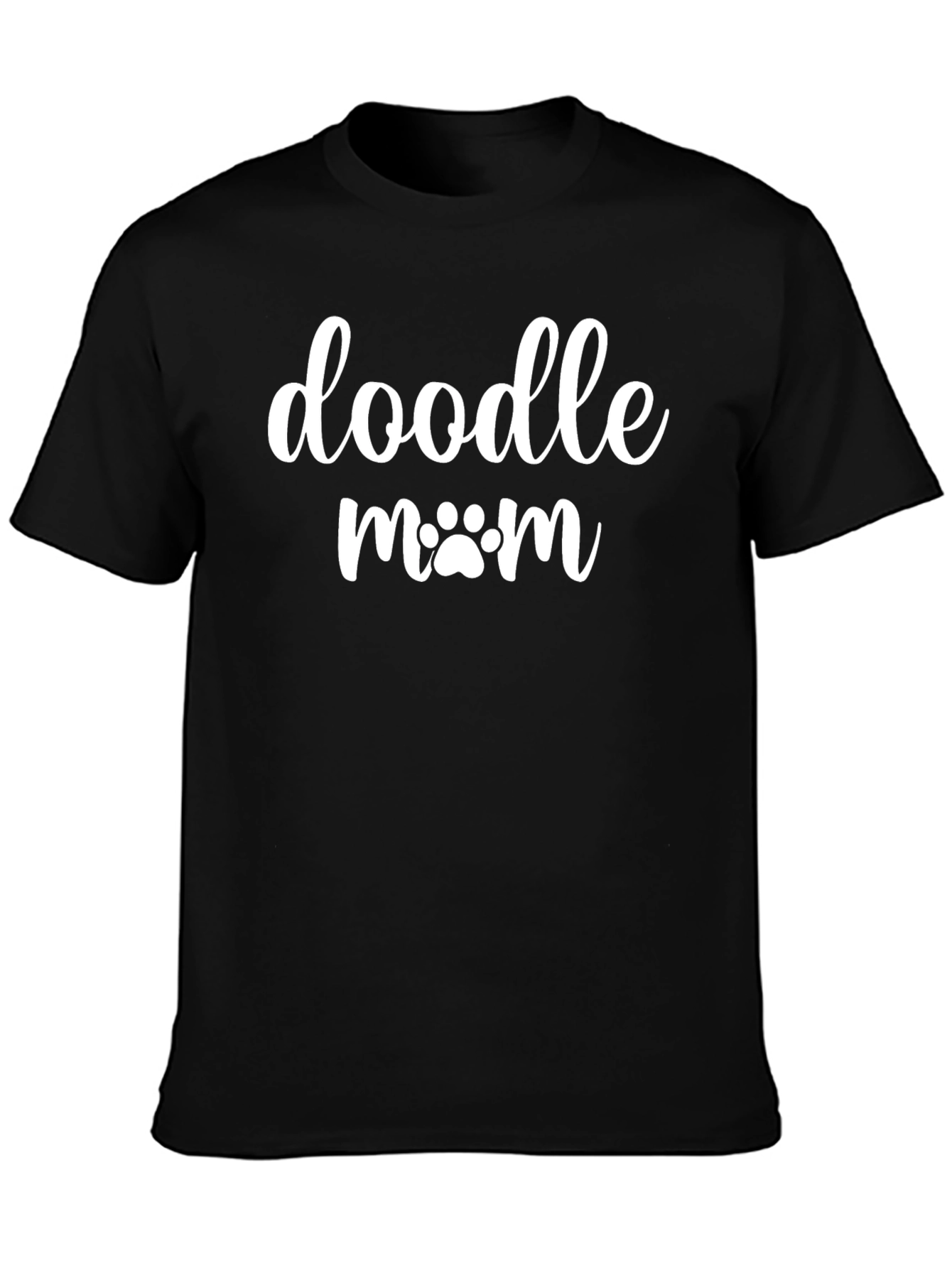 Black Doodle Mom T-Shirt - Cute Dog Lover Tee view 3