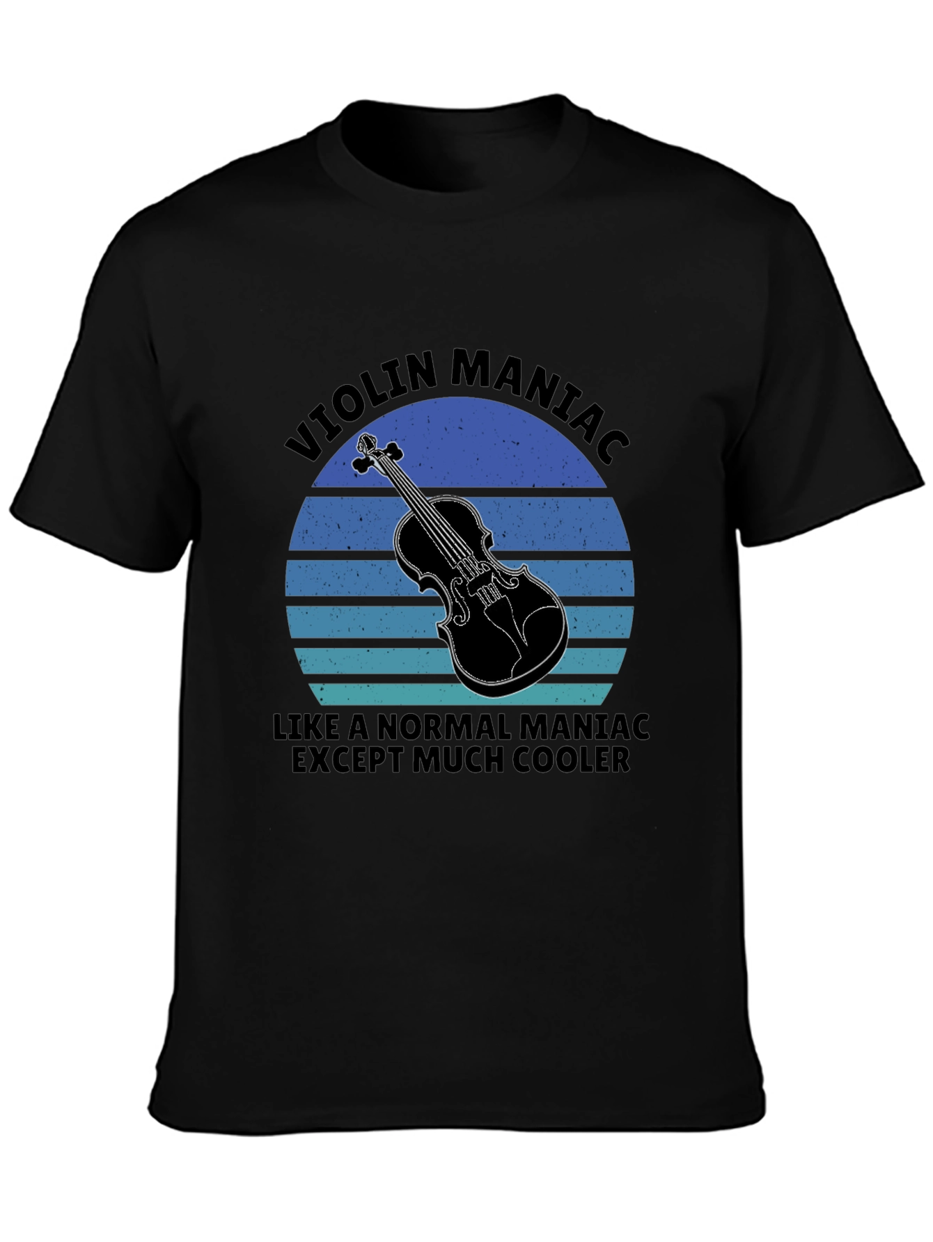 Black Violin Maniac Graphic Tee - Musician T-Shirt view 3