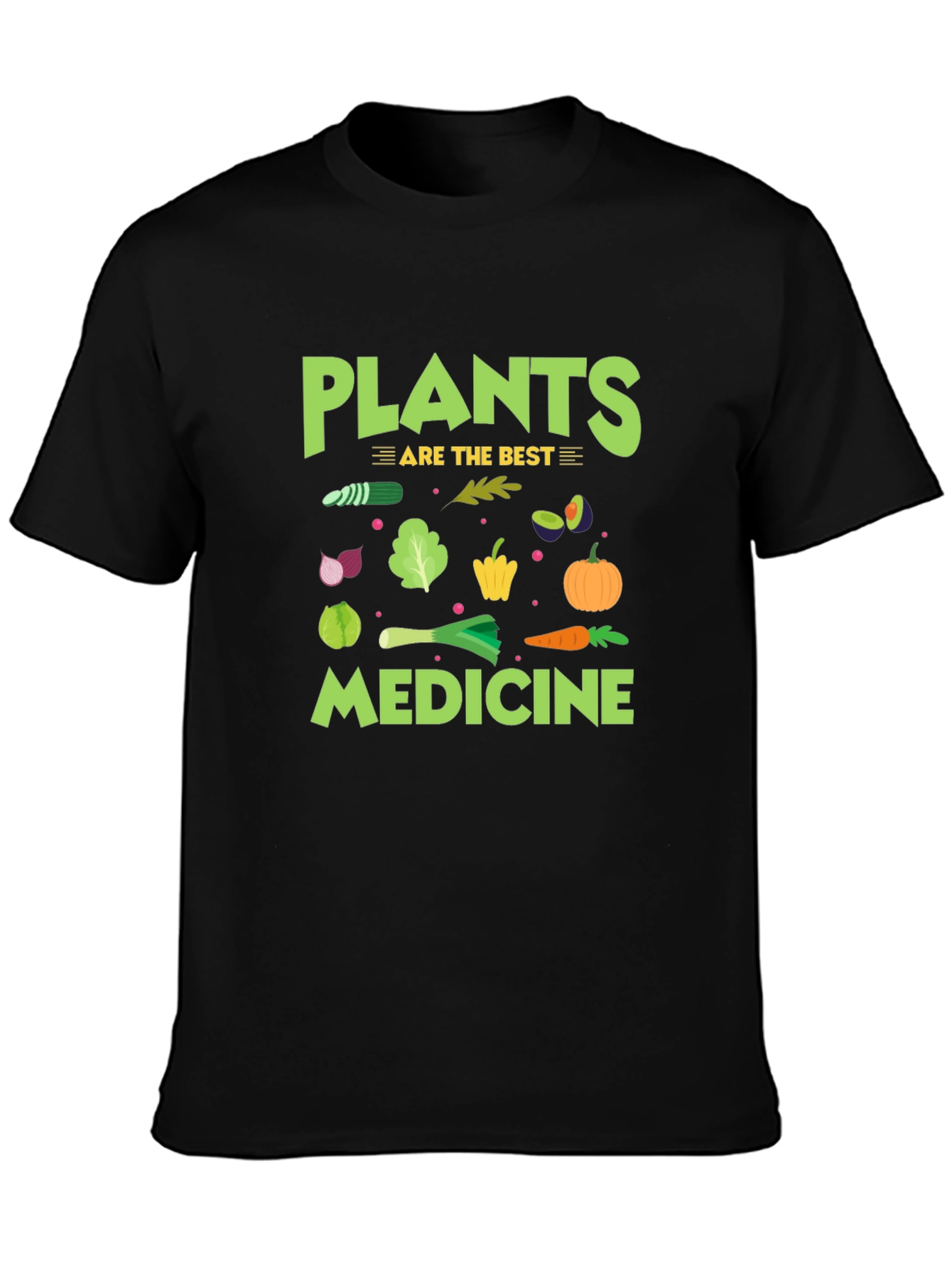Black Plants Are The Best Medicine Graphic T-Shirt view 3