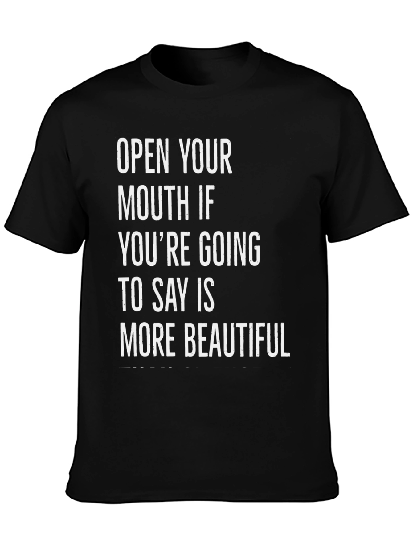 Black Funny Sarcastic Slogan T-Shirt view 3