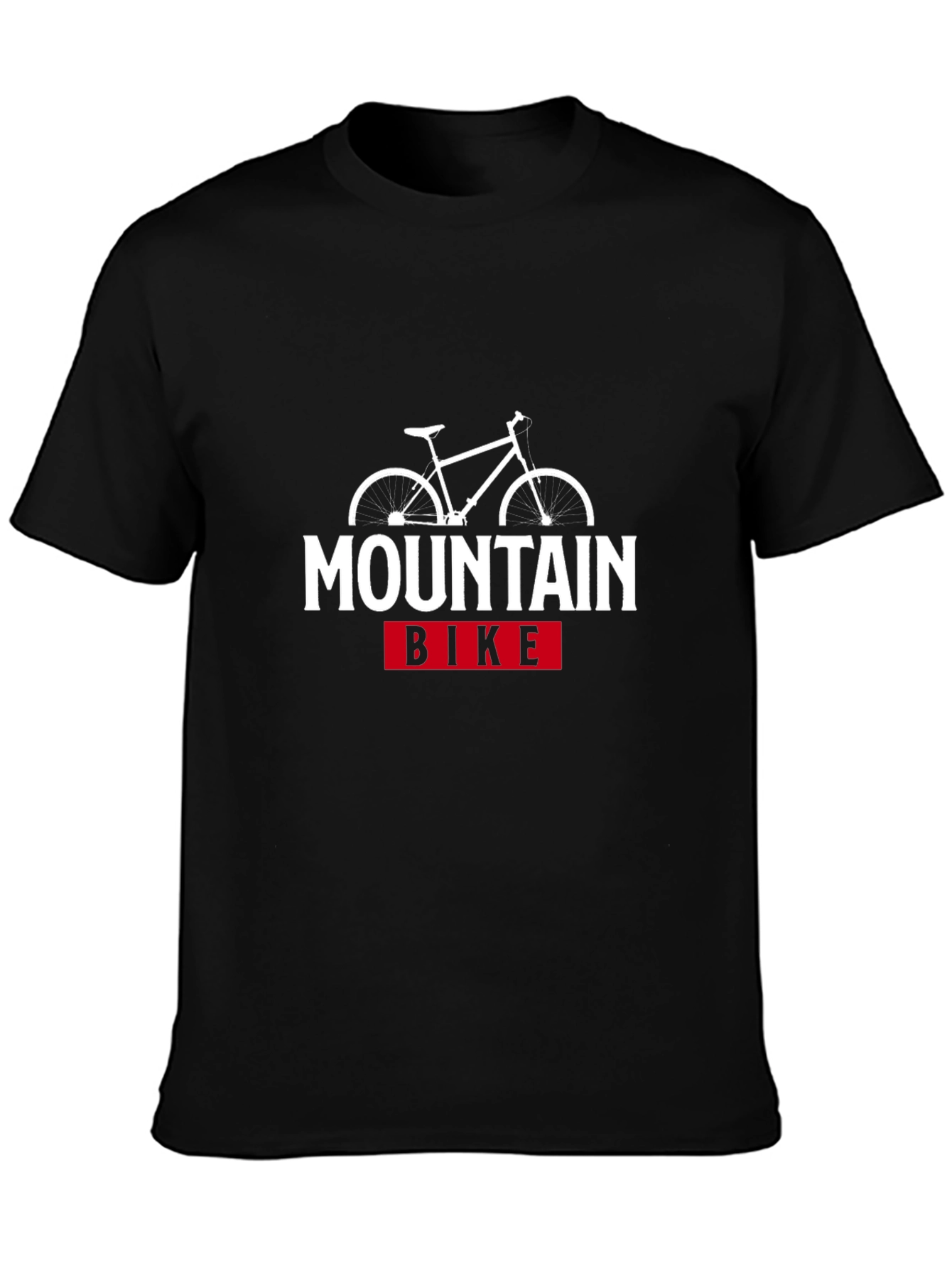 Black Mountain Bike Graphic T-Shirt - Black view 3