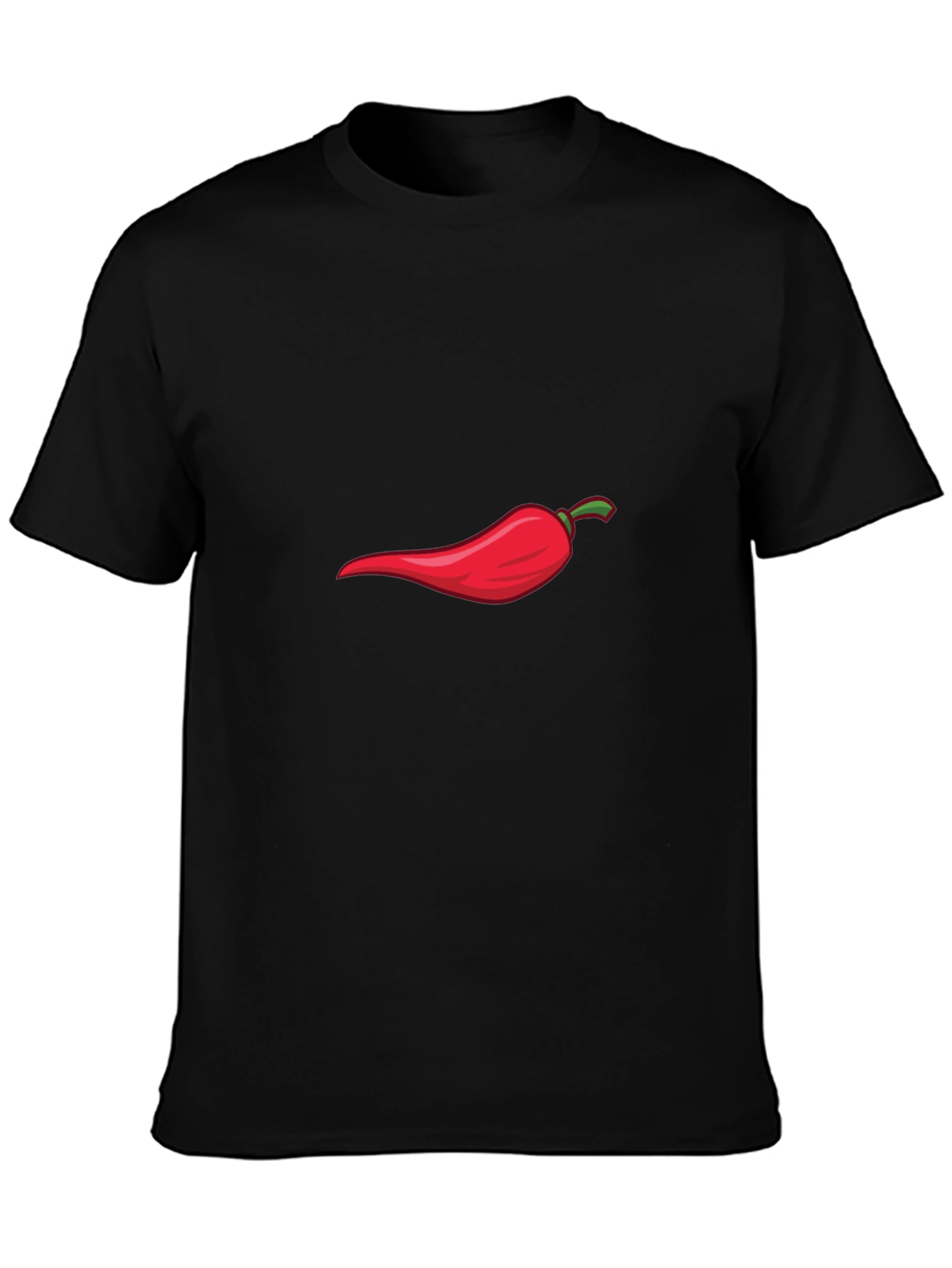 Black Red Hot Chili Pepper Graphic Tee - Spicy Style view 3