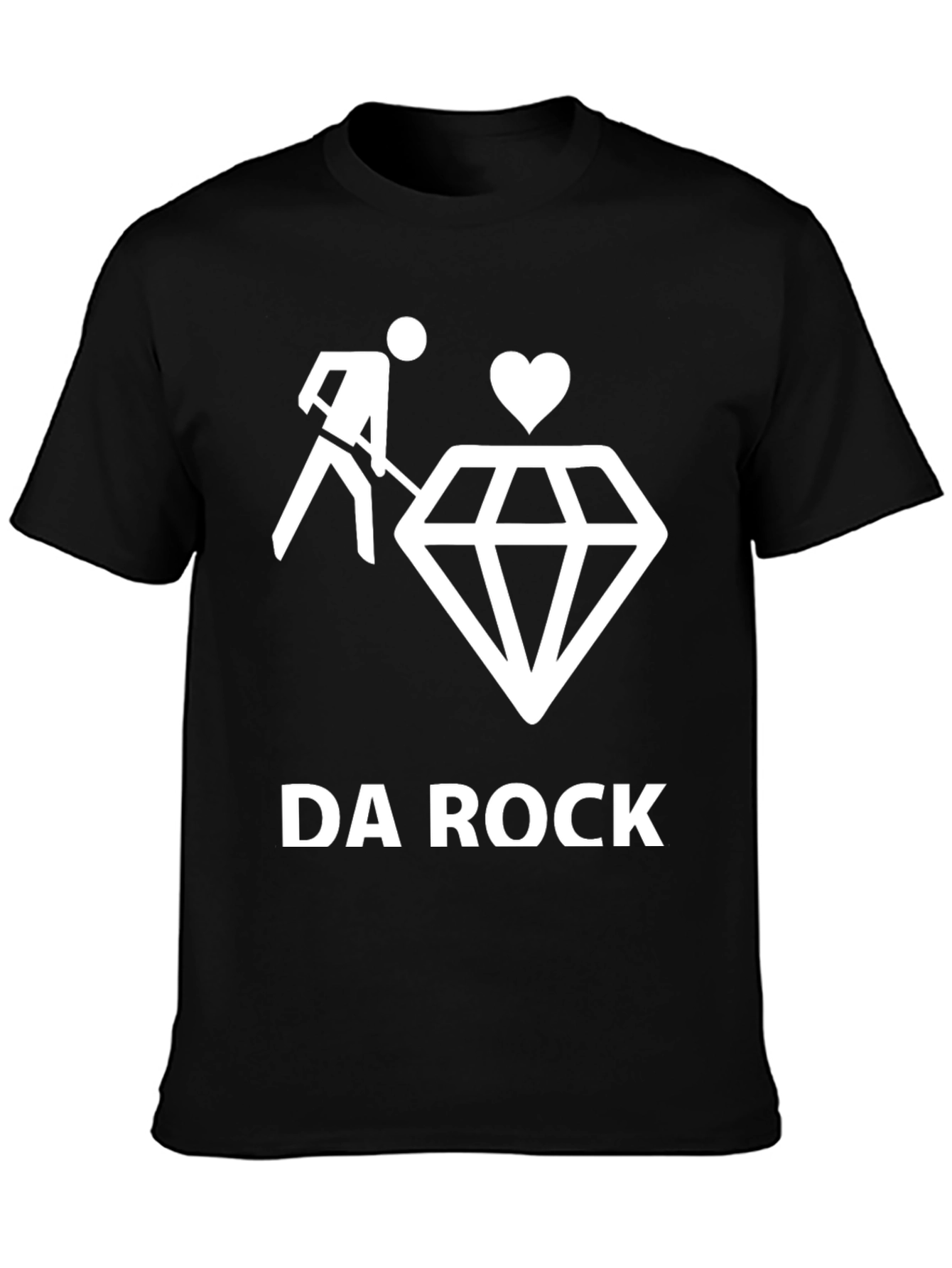 Black Da Rock Diamond T-Shirt - Black view 3