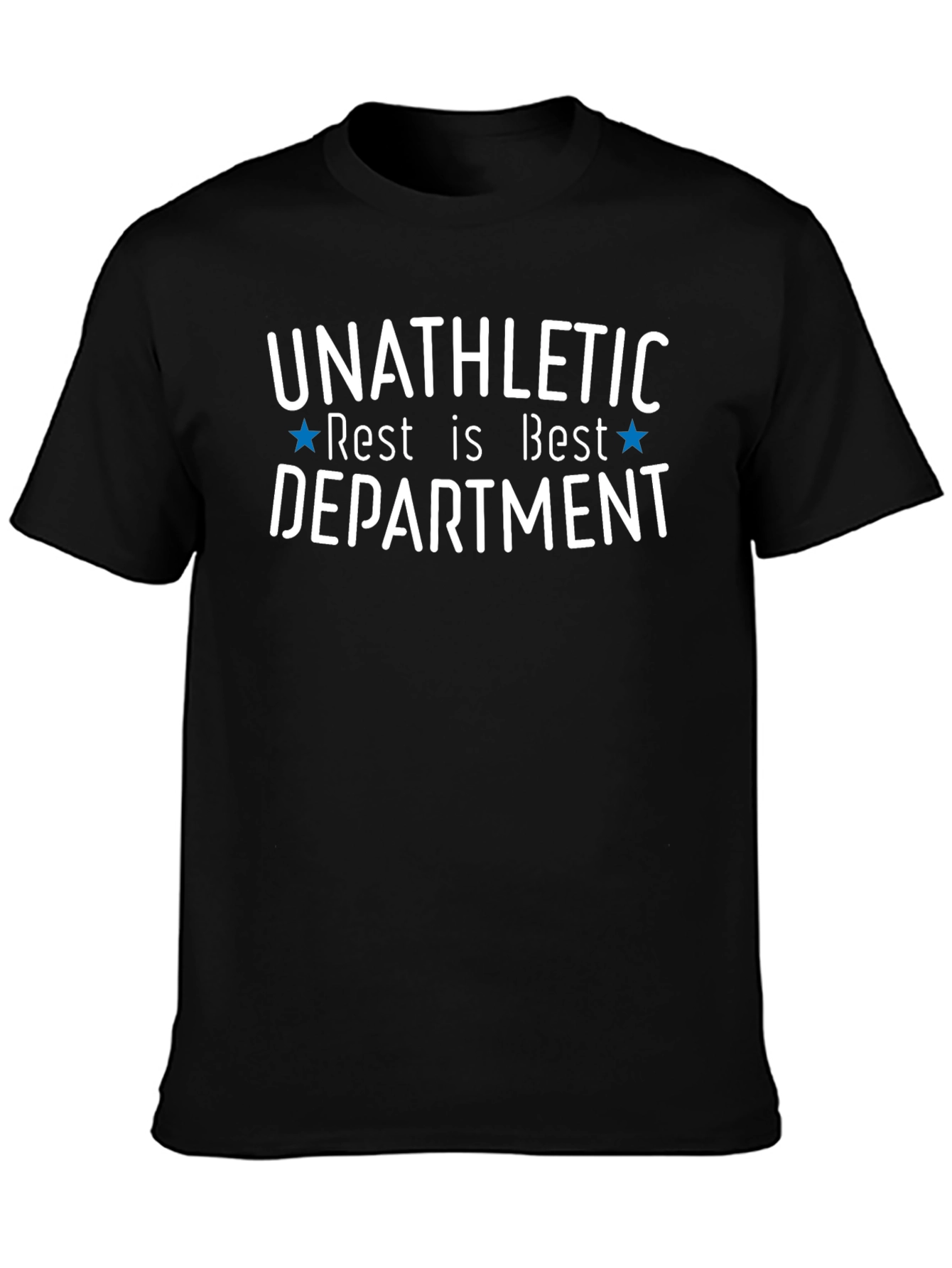 Black Unathletic Rest is Best Department Black T-Shirt view 3