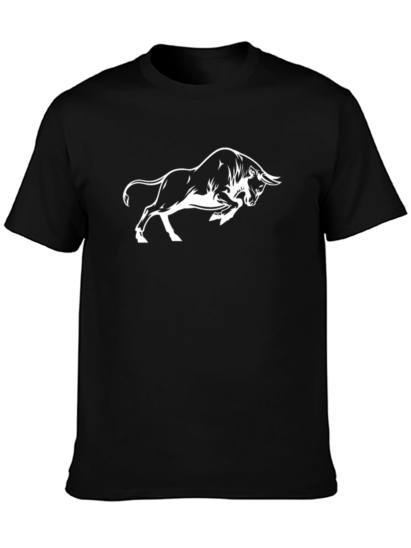 Black Black Bull Graphic Tee - Men's Casual Short Sleeve Shirt view 3