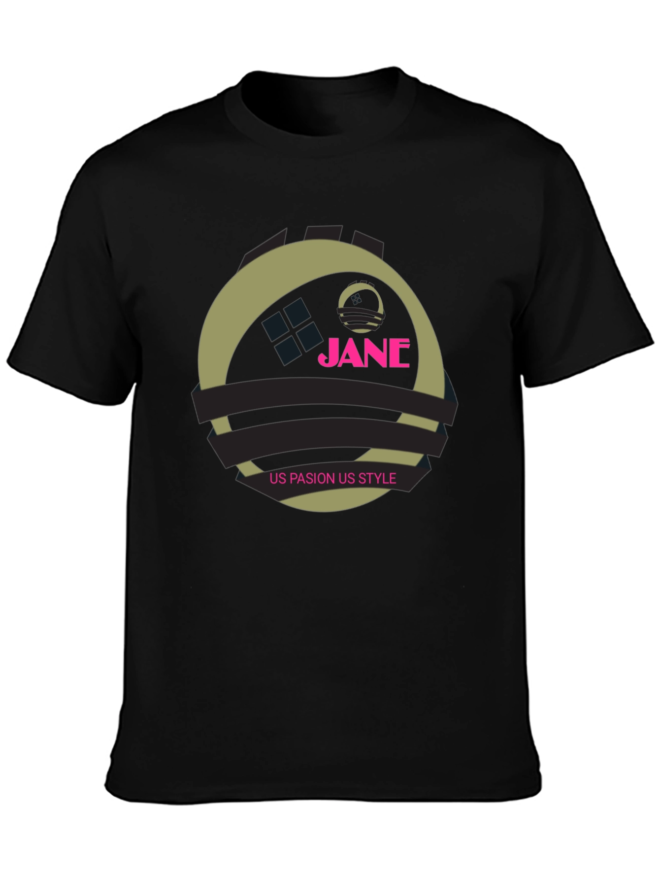 Black Jane US Pasion Style Black Graphic Tee view 3