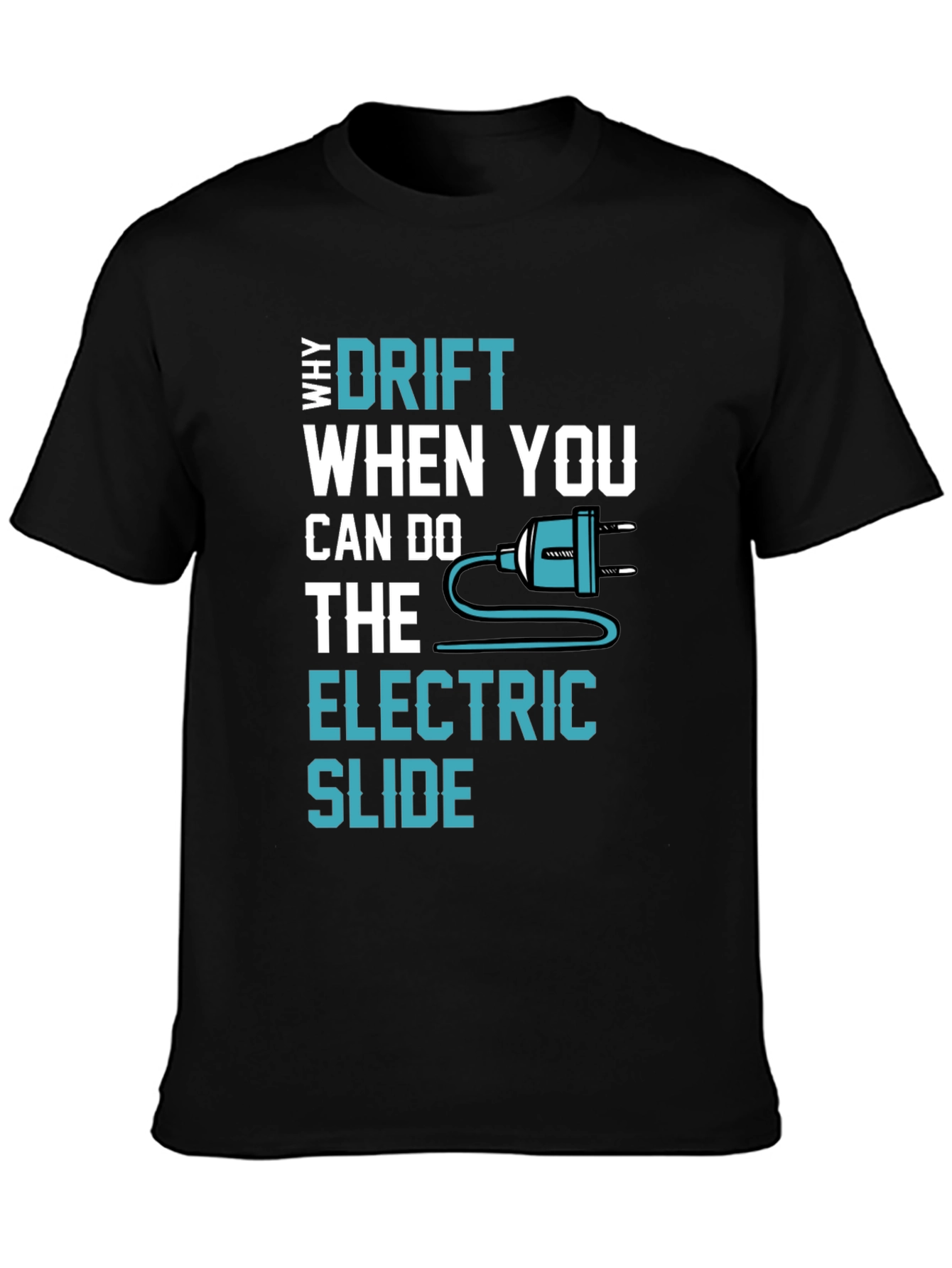 Black Electric Slide T-Shirt - Drift Alternative Graphic Tee view 3