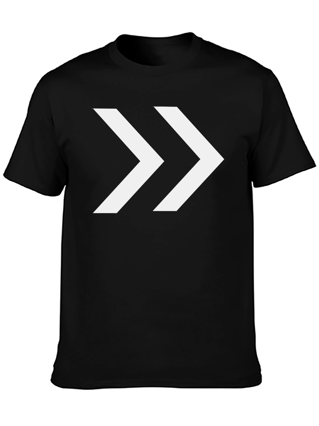 Black Forward Arrow Graphic T-Shirt - Black view 3