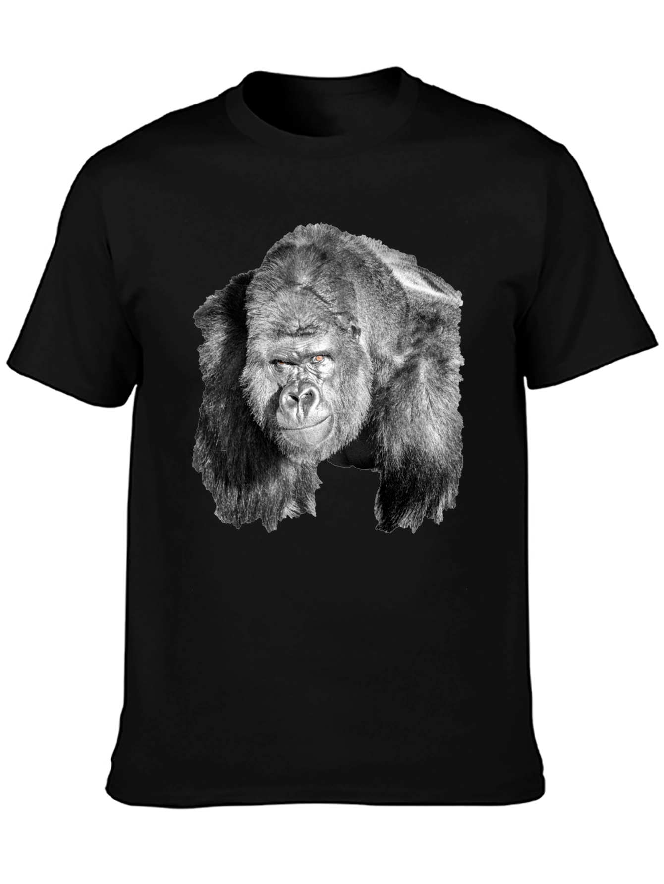Black Gorilla Graphic Tee - Cool Black T-Shirt for Men view 3