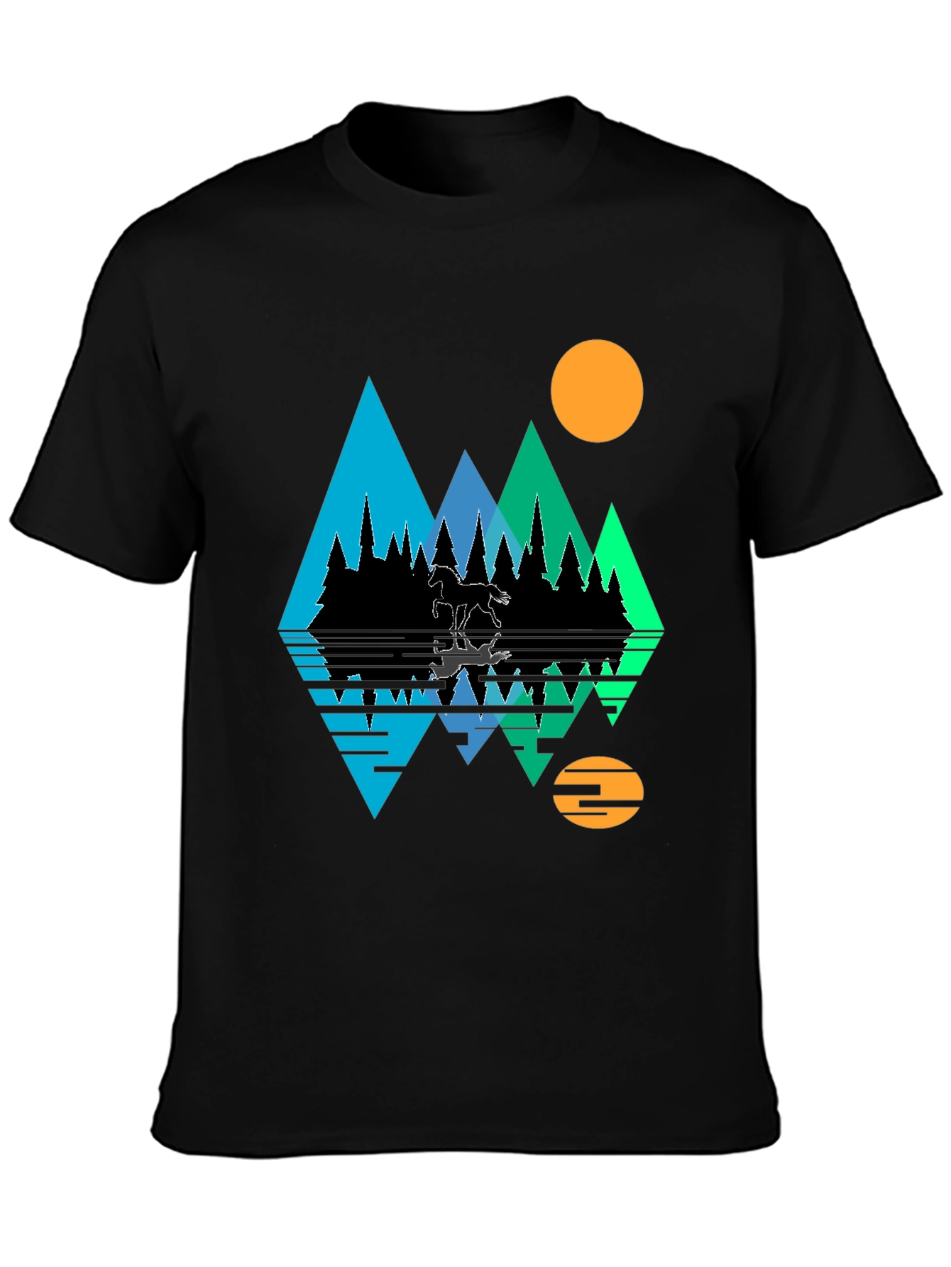 Black Mountain & Moon Graphic Tee view 3